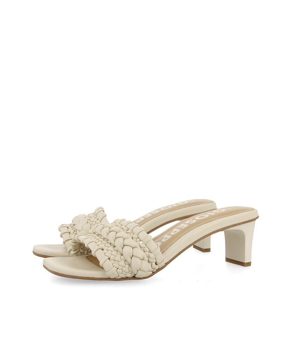 Sandalias De Tacón GIOSEPPO Para Mujer Piel Multicolor, Pala Trenzada