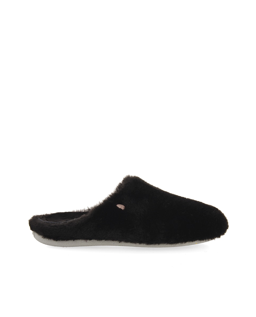 Zapatillas de casa abiertas de mujer tipo babucha con material reciclado