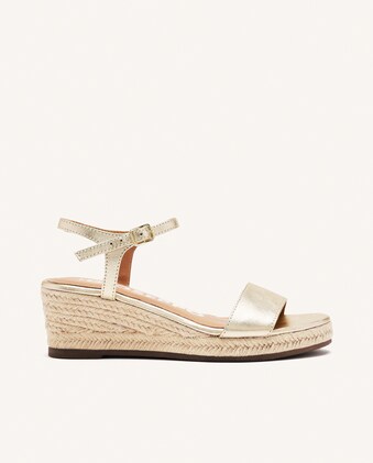 Sandalias de cu?�a de mujer de piel con cierre de hebilla y plantilla de piel ?� Gioseppo ?� El 