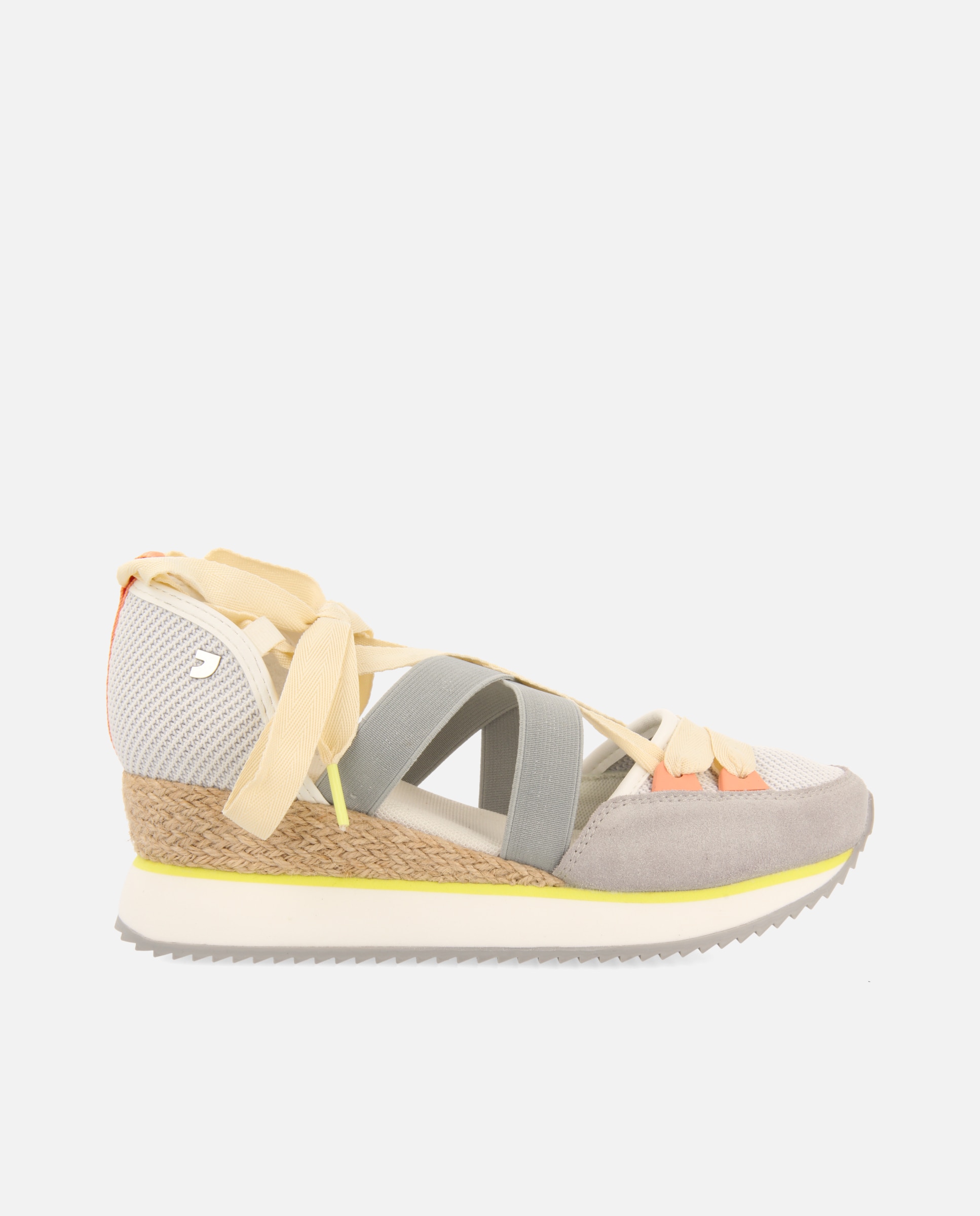 Gioseppo - Sandalias de cuña de mujer estilo deportivo con detalles elásticos y cintas atadas.