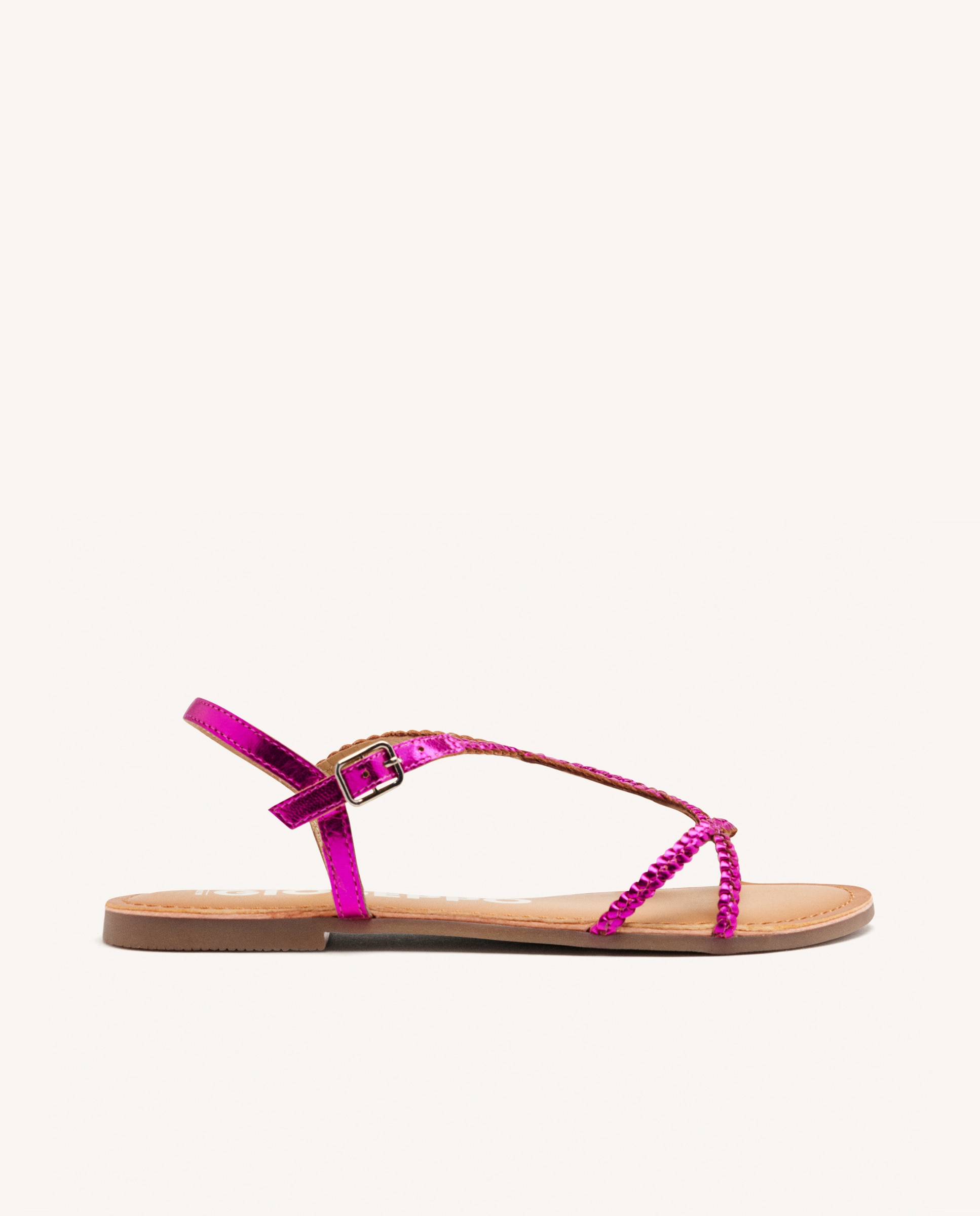 Gioseppo - Sandalias de tiras de mujer básicas trenzadas en piel.