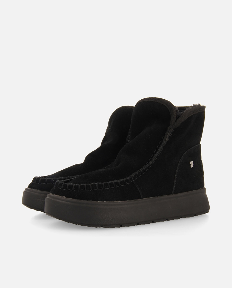 Imagen 4 de Botas de pelo de mujer estilo australianas de piel - Negro Negro