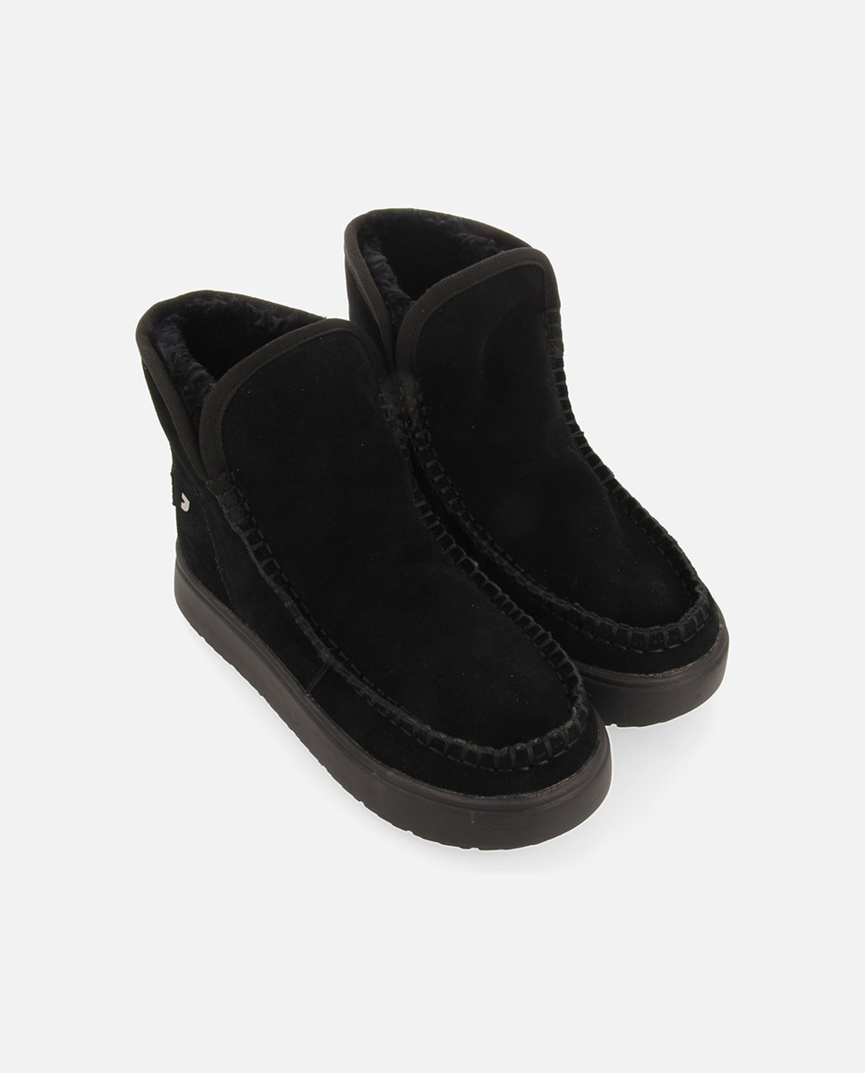 Imagen 5 de Botas de pelo de mujer estilo australianas de piel - Negro Negro