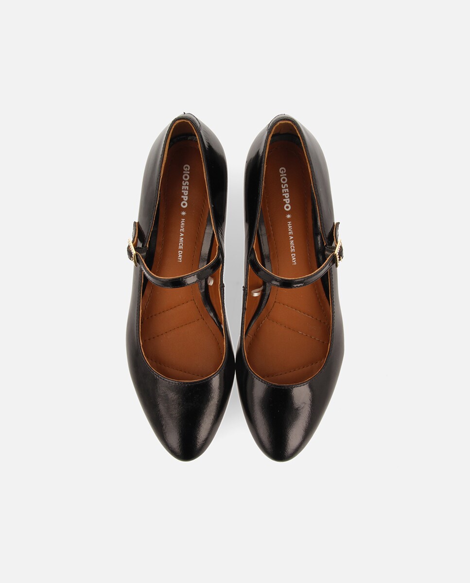 Bailarinas de mujer tipo merceditas de piel efecto charol