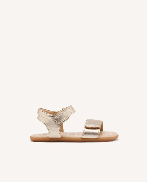 Imagen 0 de Sandalias de niña barefoot en piel metalizada