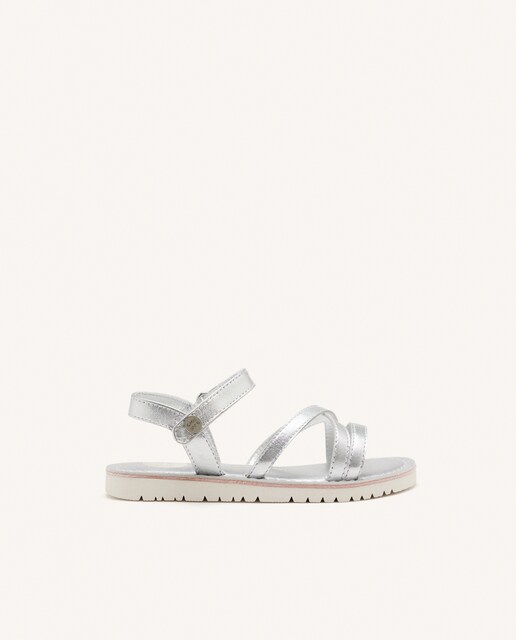 Imagen 0 de Sandalias de niña de piel con plantilla acolchada y piso flexible