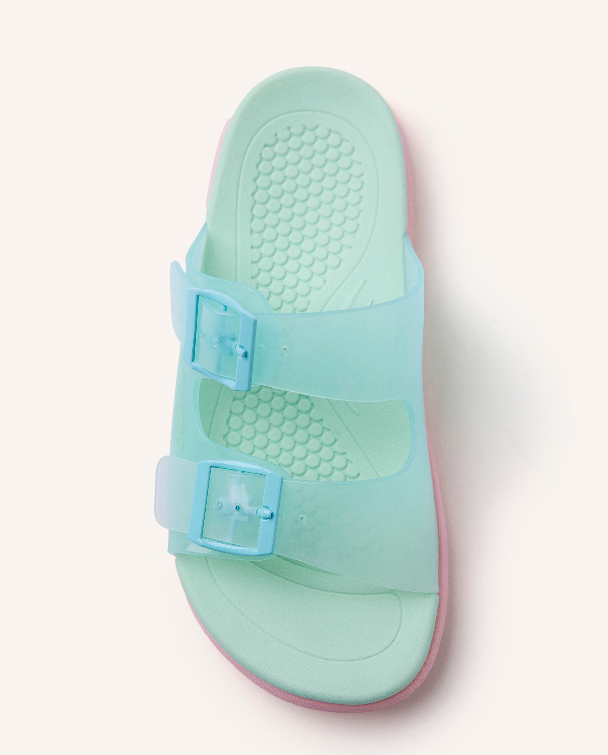 Chanclas pala de niña con hebillas y contrastes de color - Gioseppo - Azul Turquesa Azul Turquesa-3