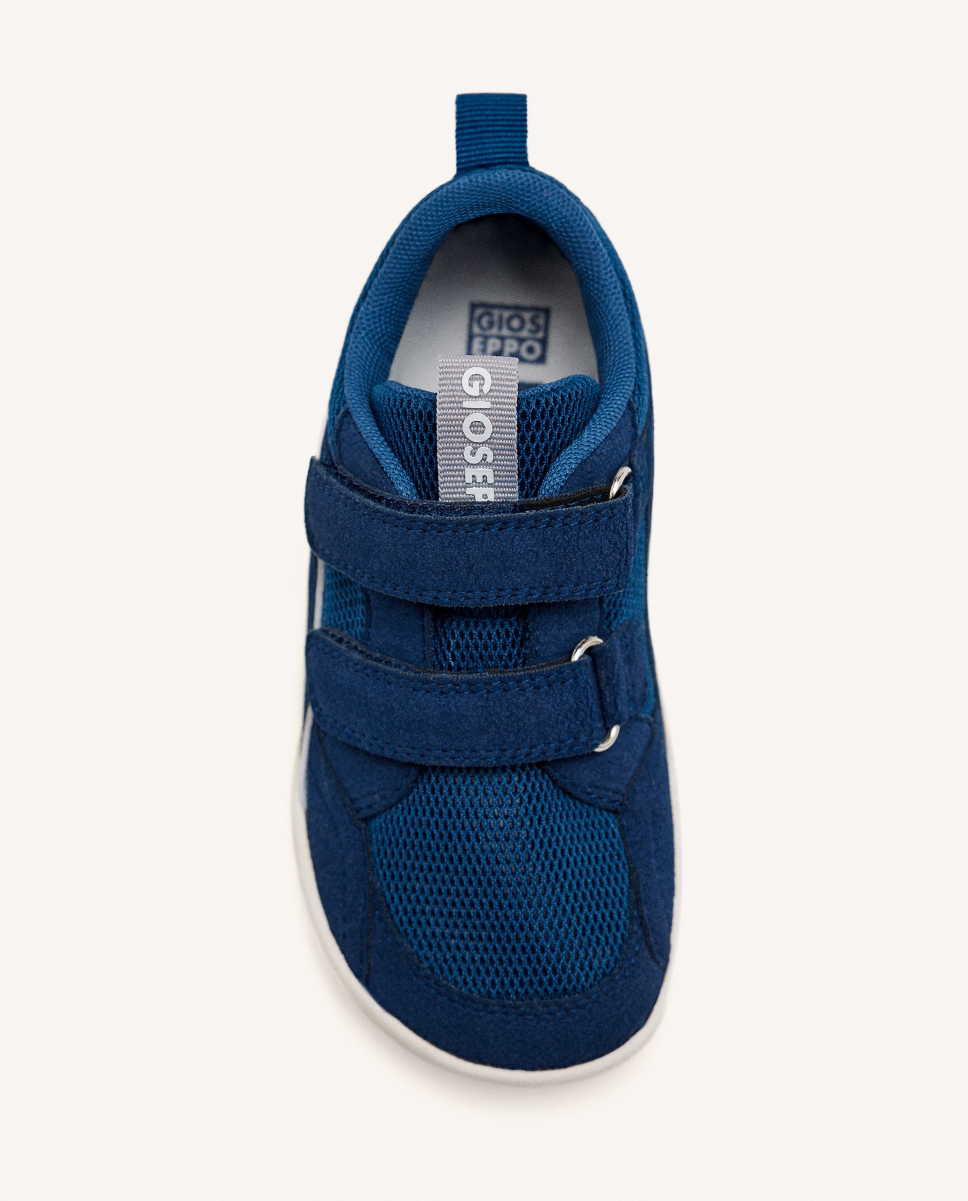 Zapatillas de lona de niño barefoot monocolor de rejilla - Gioseppo - Azul Azul-2