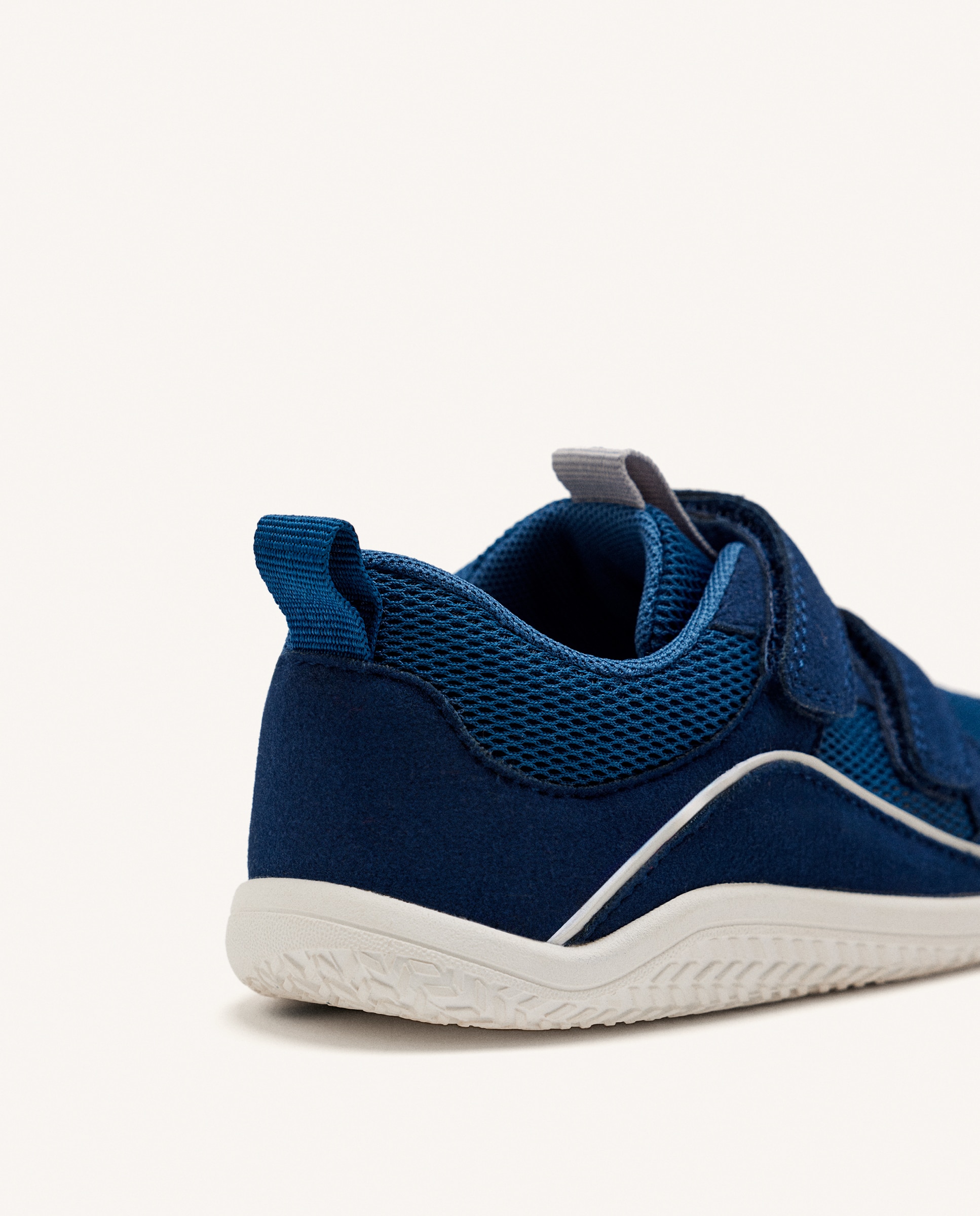 Zapatillas de lona de niño barefoot monocolor de rejilla - Gioseppo - Azul Azul-3