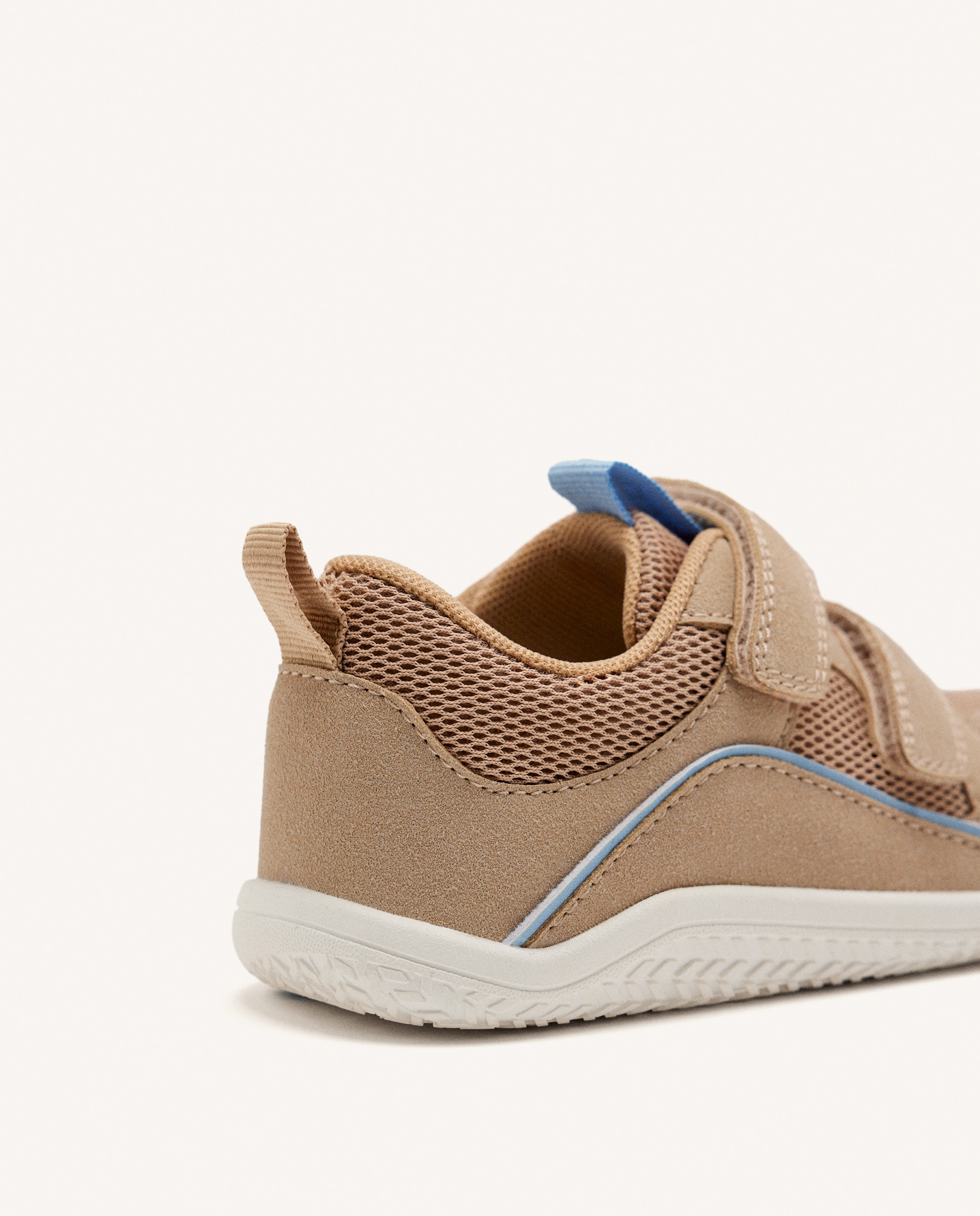 Zapatillas de lona de niño barefoot monocolor de rejilla - Gioseppo - Beige Beige-3