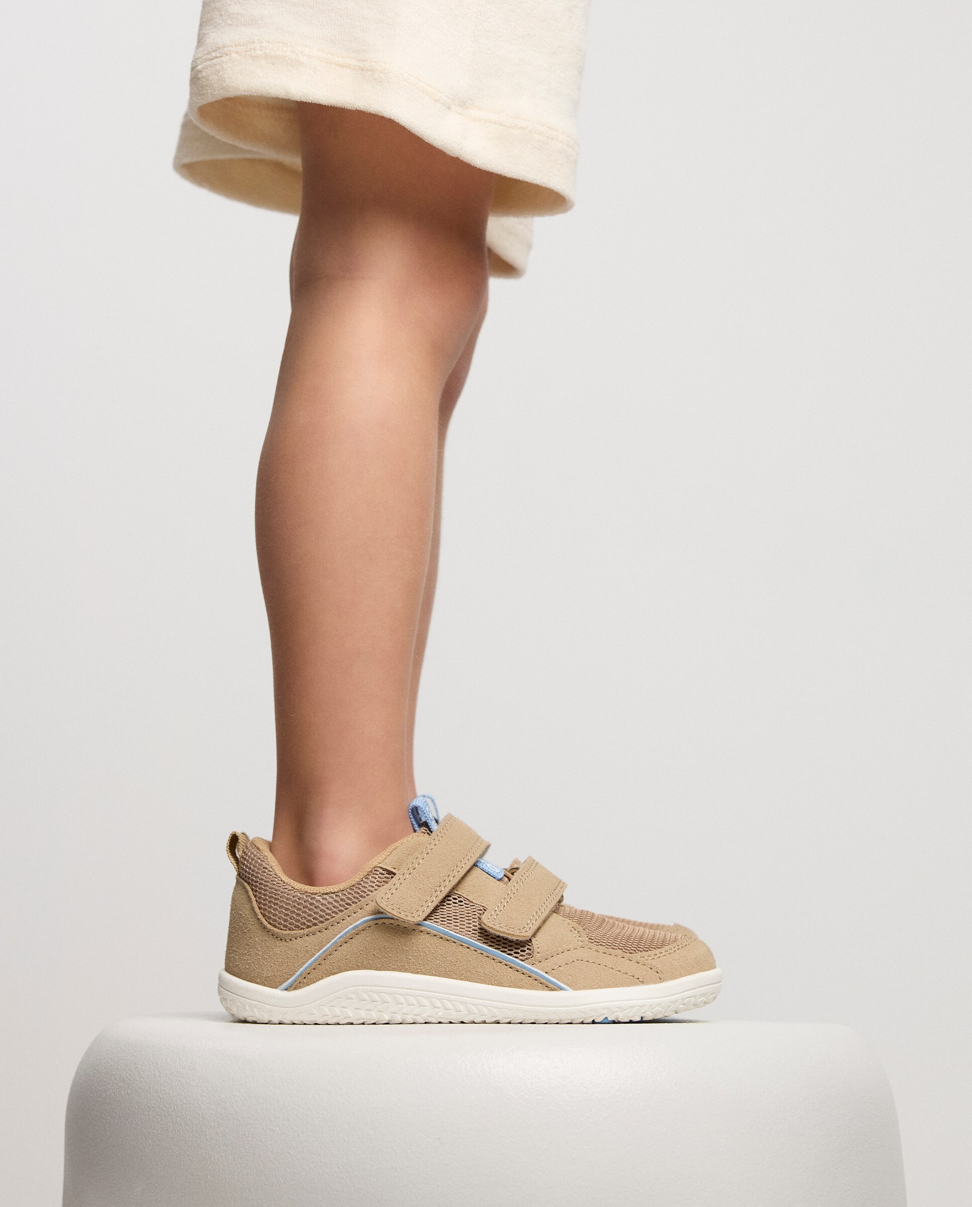 Zapatillas de lona de niño barefoot monocolor de rejilla - Gioseppo - Marrón Marrón-5