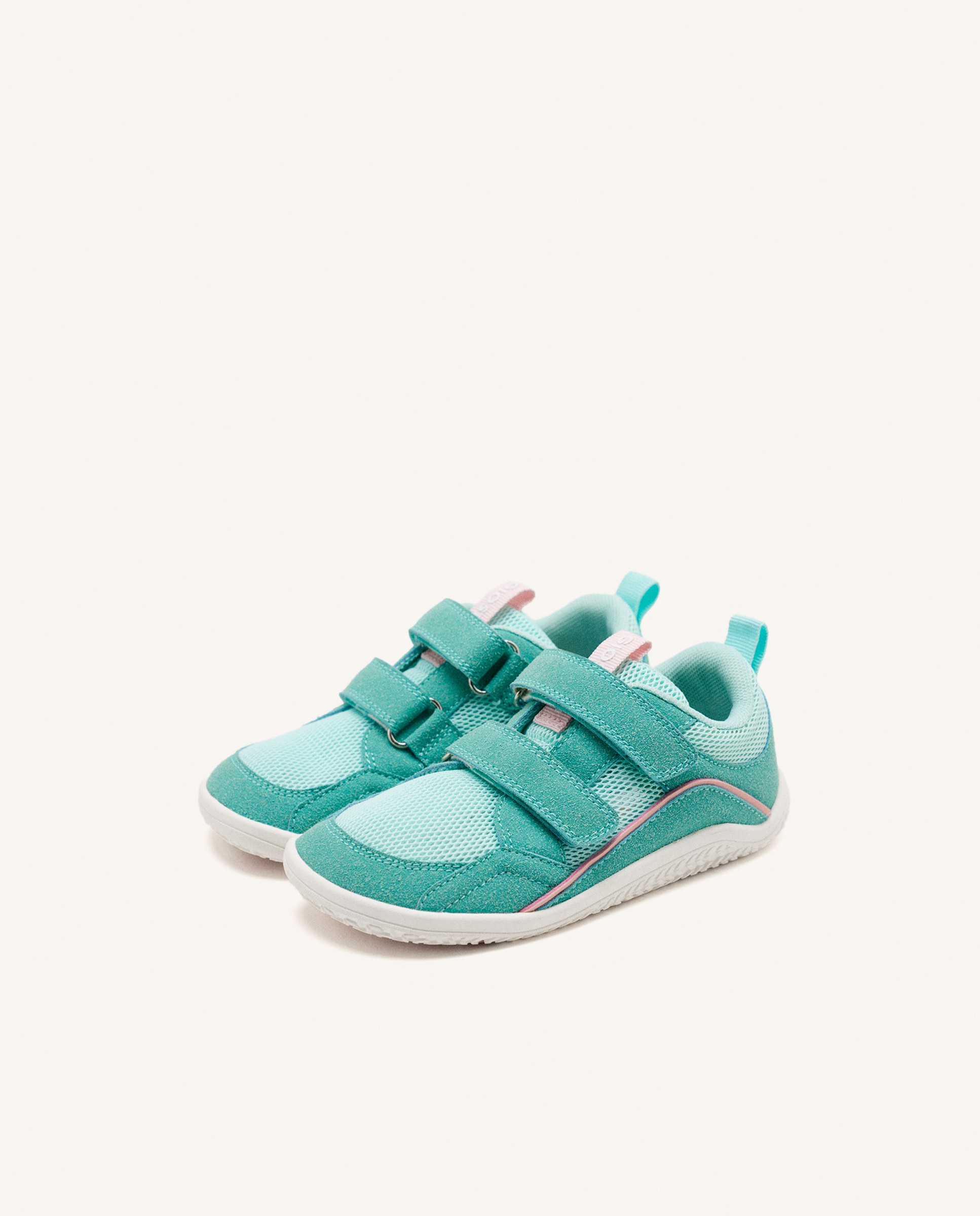 Zapatillas de lona de niño barefoot monocolor de rejilla - Gioseppo - Verde menta Verde menta-2