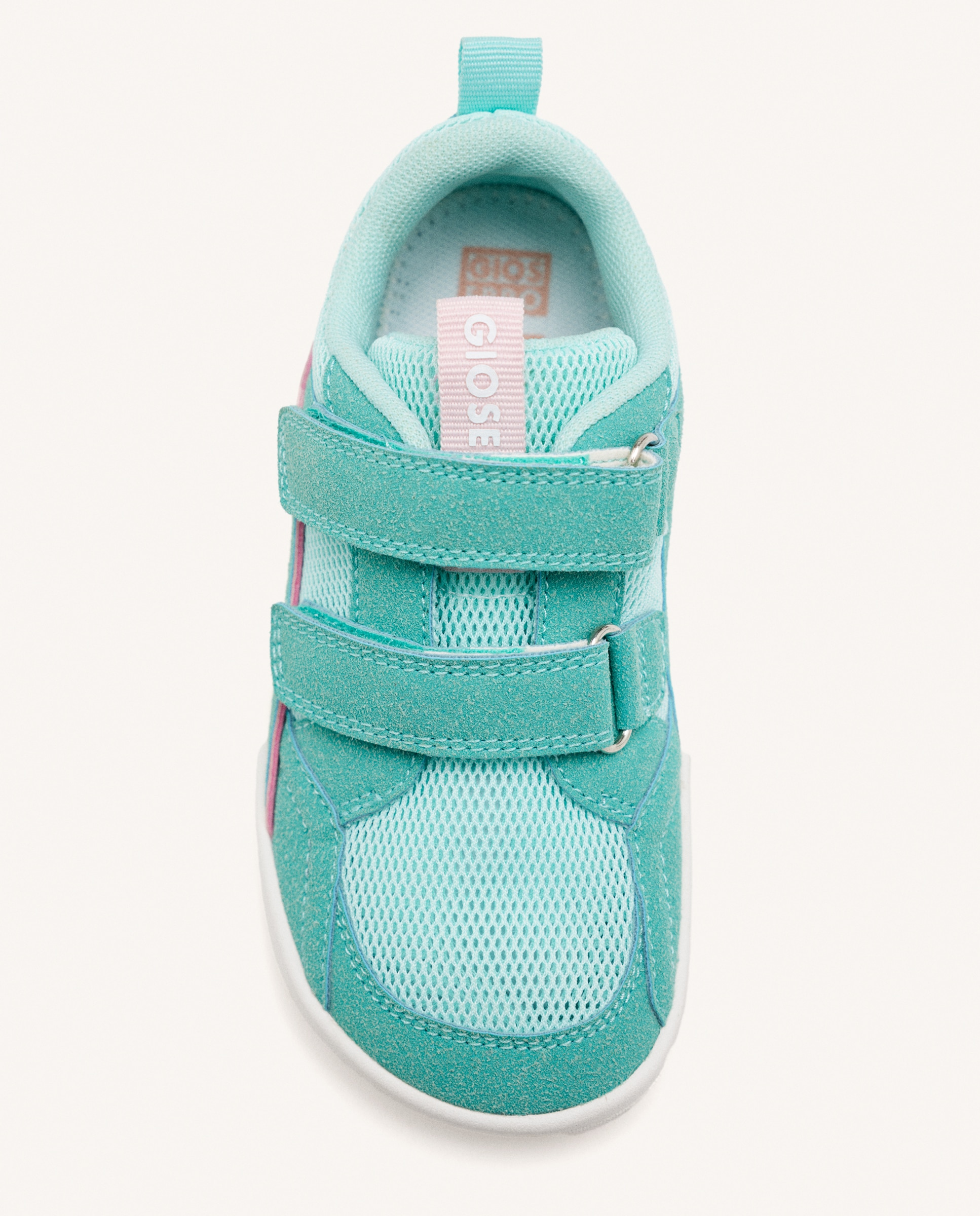 Zapatillas de lona de niño barefoot monocolor de rejilla - Gioseppo - Verde menta Verde menta-3