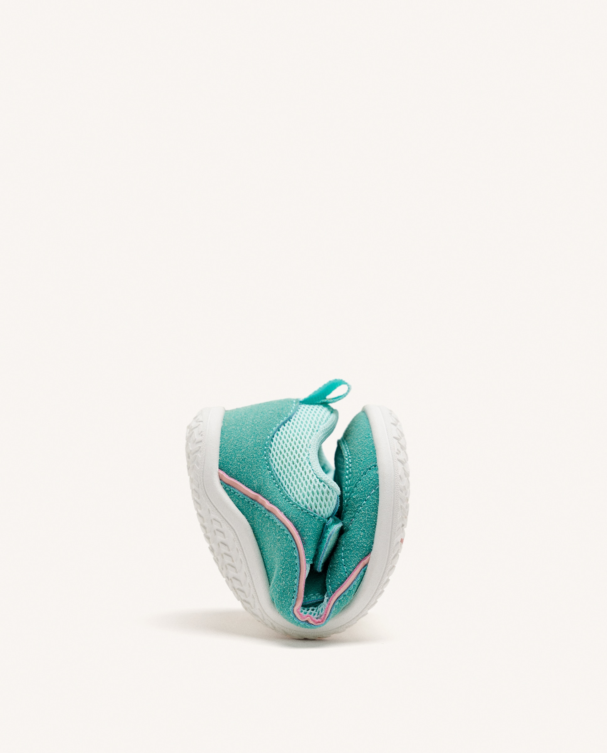 Zapatillas de lona de niño barefoot monocolor de rejilla - Gioseppo - Verde menta Verde menta-4