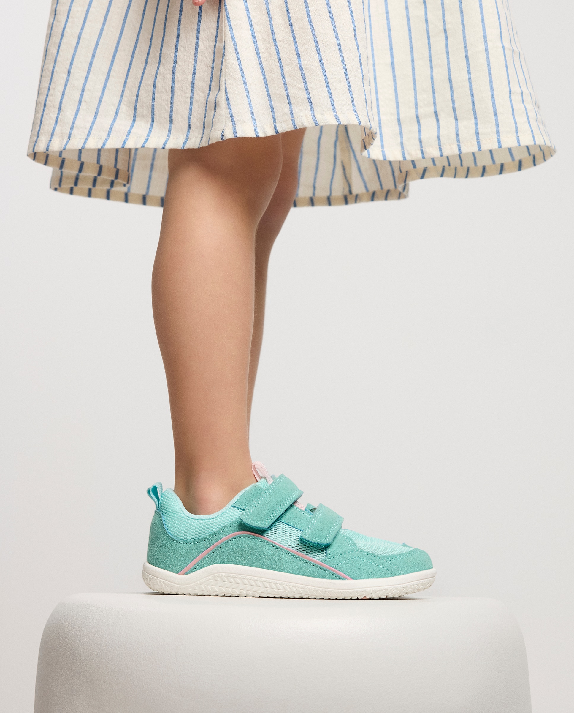 Zapatillas de lona de niño barefoot monocolor de rejilla - Gioseppo - Verde menta Verde menta-5