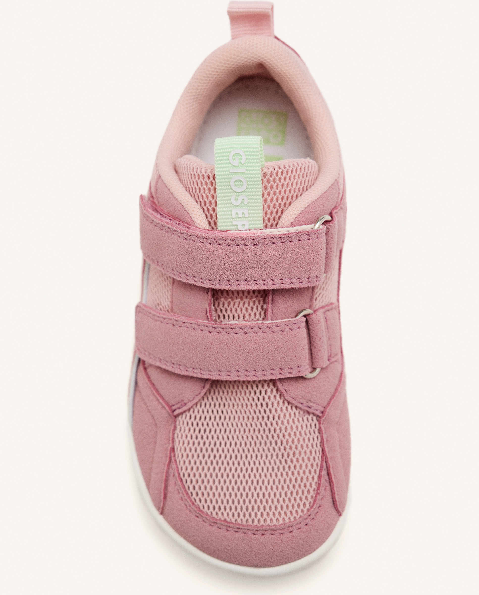 Zapatillas de lona de niño barefoot monocolor de rejilla - Gioseppo - Rosa claro Rosa claro-2