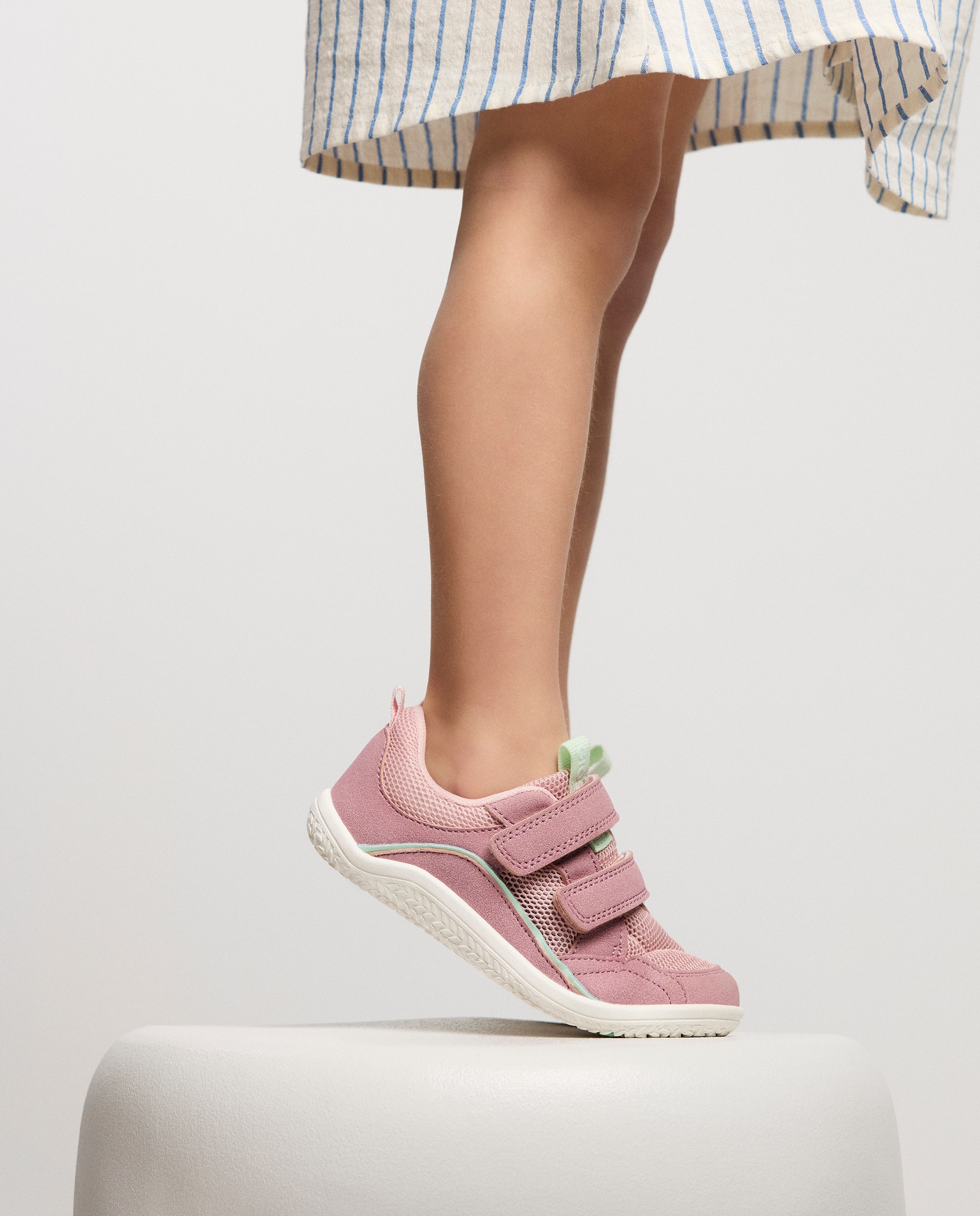 Zapatillas de lona de niño barefoot monocolor de rejilla - Gioseppo - Rosa claro Rosa claro-5