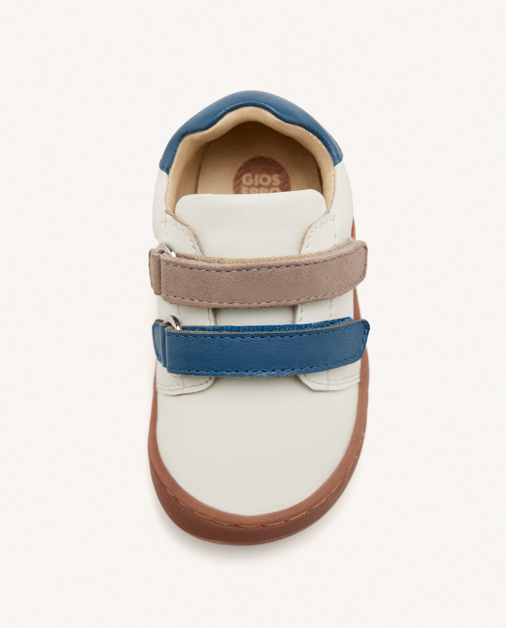 Zapatillas de piel de bebé niño barefoot tipo bambas de piel - Gioseppo - Beige/Marrón Beige/Marrón-3