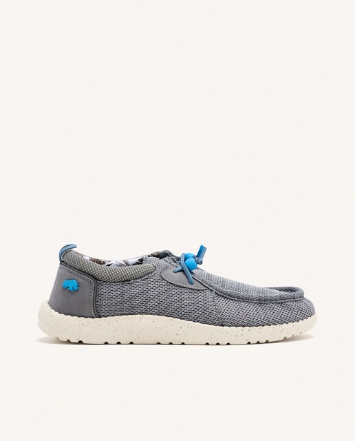 Imagen 0 de Náuticos de hombre con material de rejilla estilo wallabee