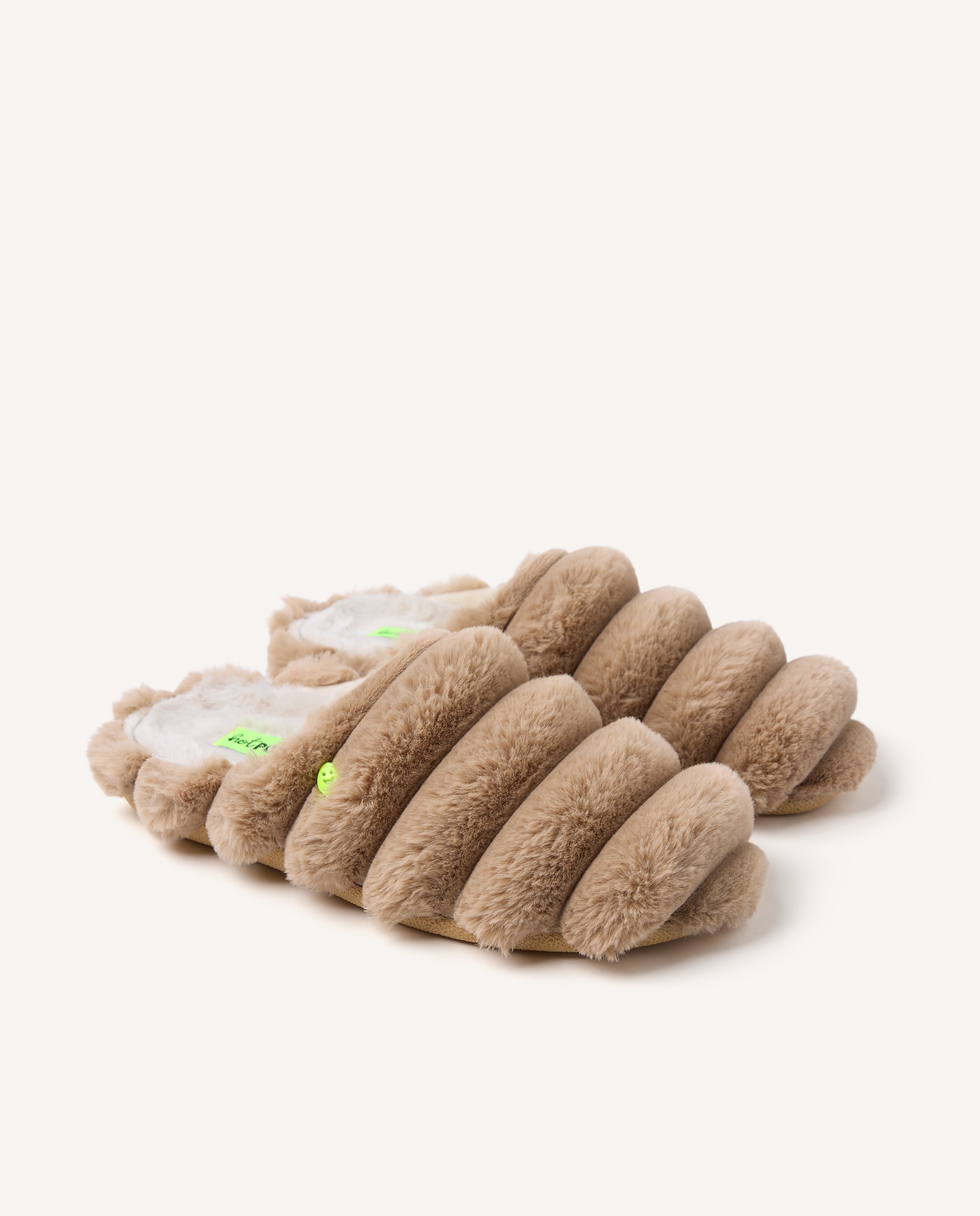 Imagen 5 de Zapatillas de casa de mujer de pelo con plantilla de pelo y alcolchada - Hot Potatoes - Topo Topo