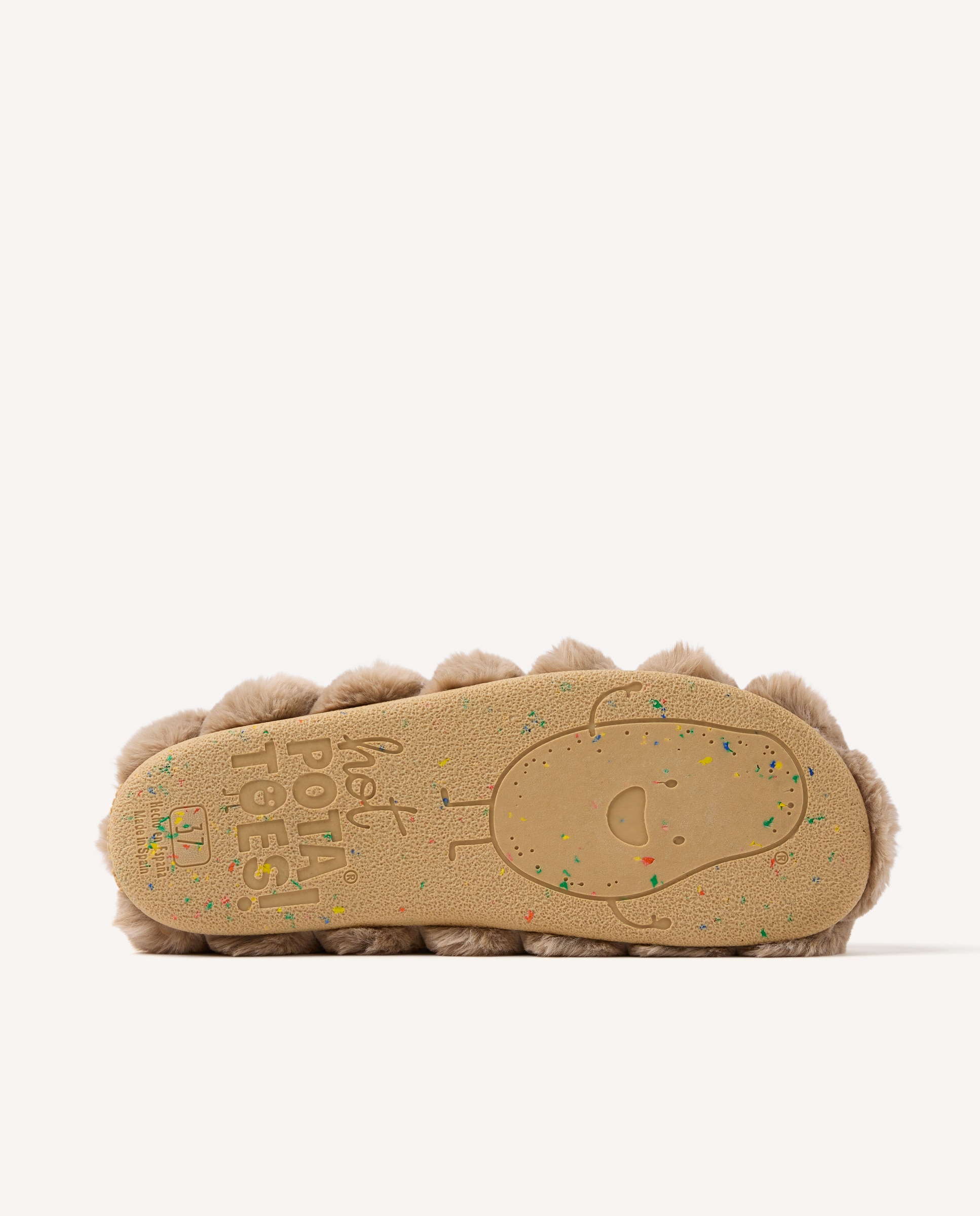 Imagen 6 de Zapatillas de casa de mujer de pelo con plantilla de pelo y alcolchada - Hot Potatoes - Topo Topo