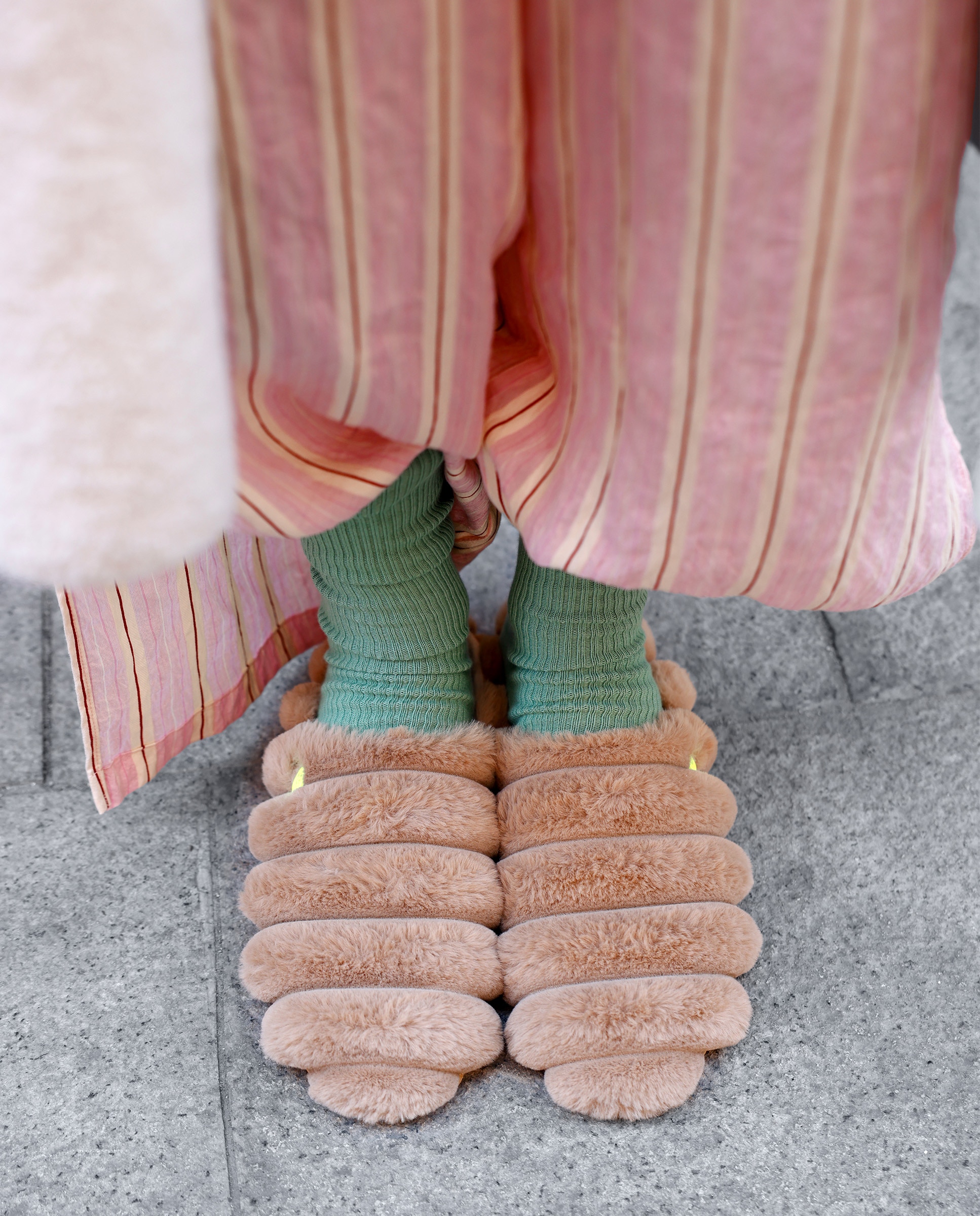 Imagen 2 de Zapatillas de casa de mujer de pelo con plantilla de pelo y alcolchada - Hot Potatoes - Topo Topo