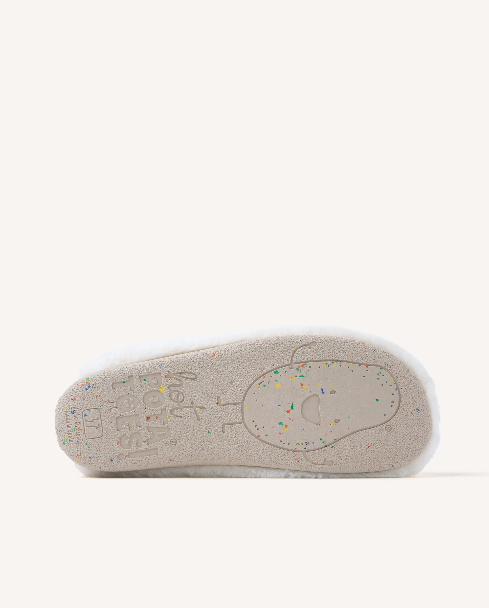 Zapatillas de casa de mujer tipo mocasines de bamara - Hot Potatoes - Blanco Blanco-5