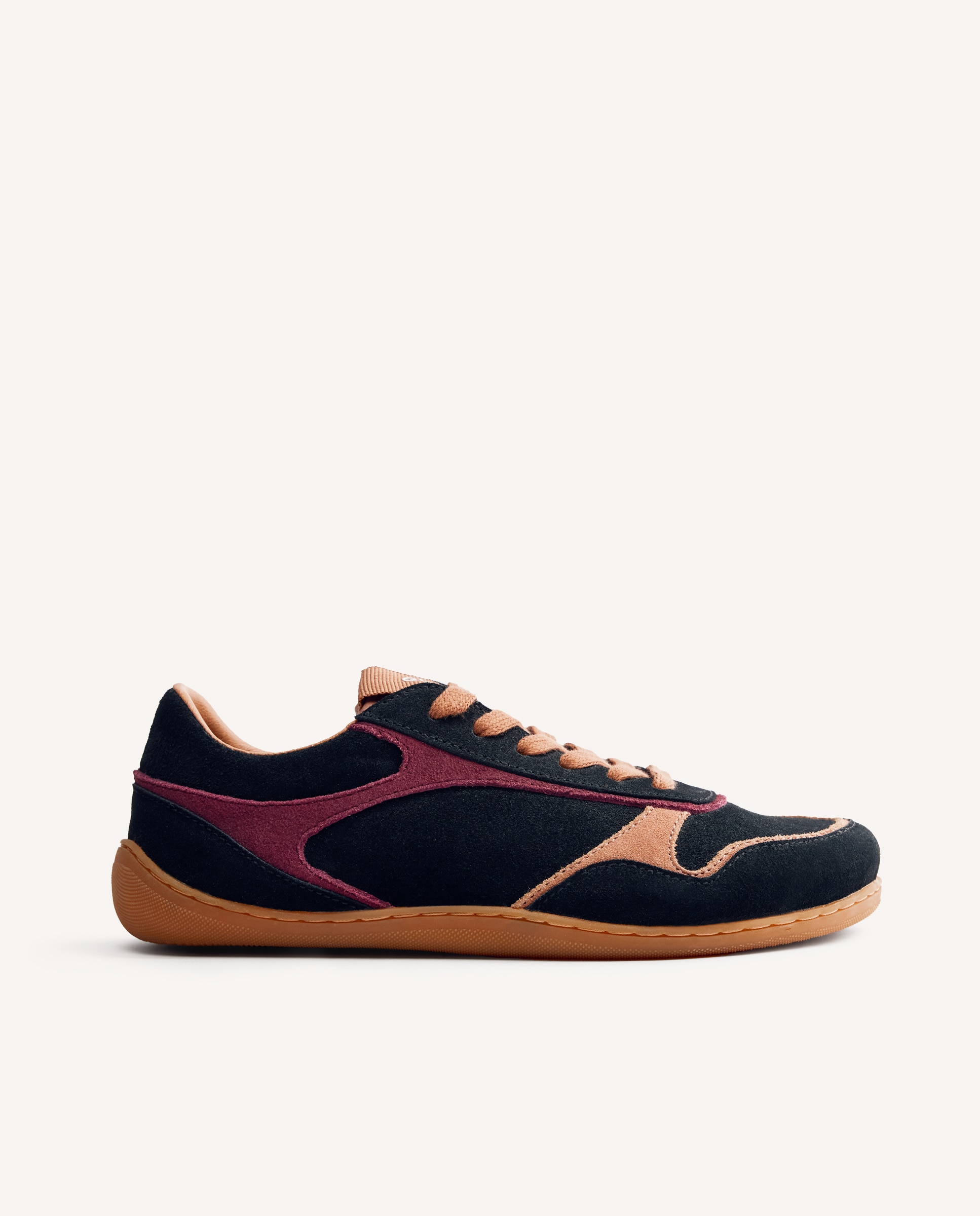 Zapatillas deportivas de mujer de piel serraje con contrastes de color barefoot - Gioseppo - Negro Negro-1