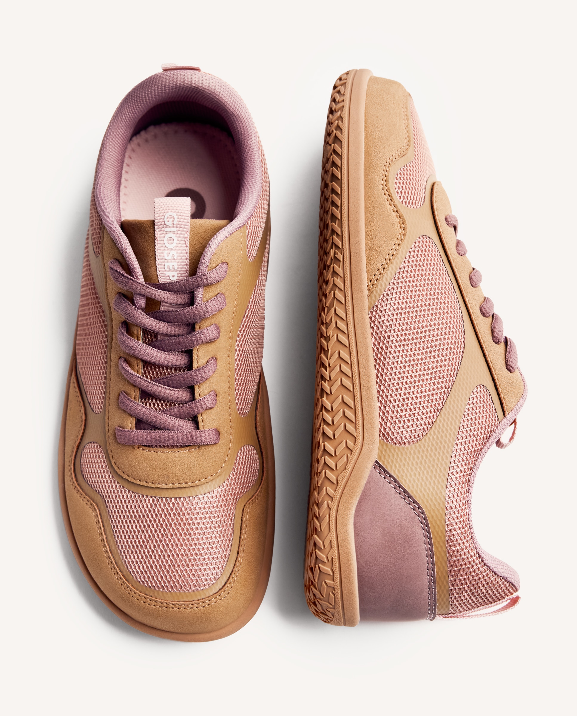 Zapatillas deportivas de mujer con rejilla barefoot - Gioseppo - Beige Beige-7
