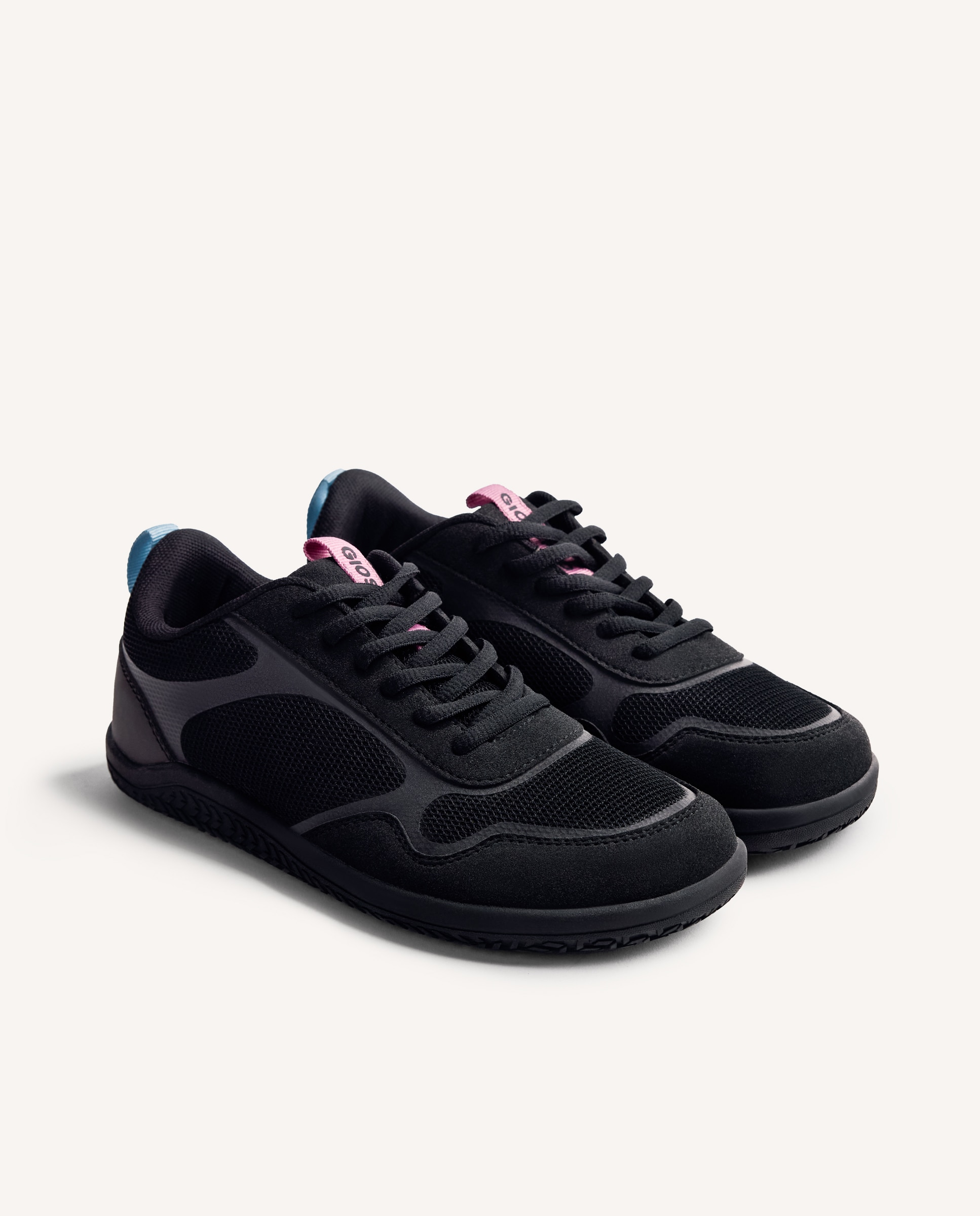 Zapatillas deportivas de mujer con rejilla barefoot - Gioseppo - Negro Negro-3