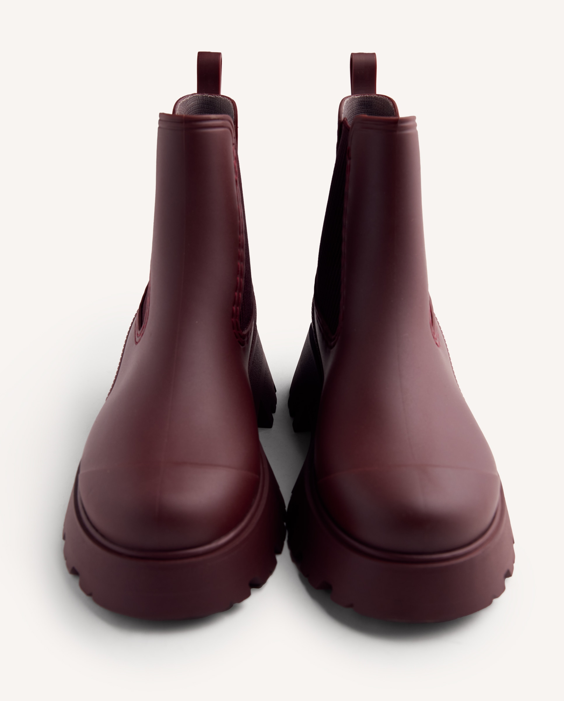 Botas de agua de mujer con plataforma y suela tipo track - Gioseppo - Burdeos Burdeos-5