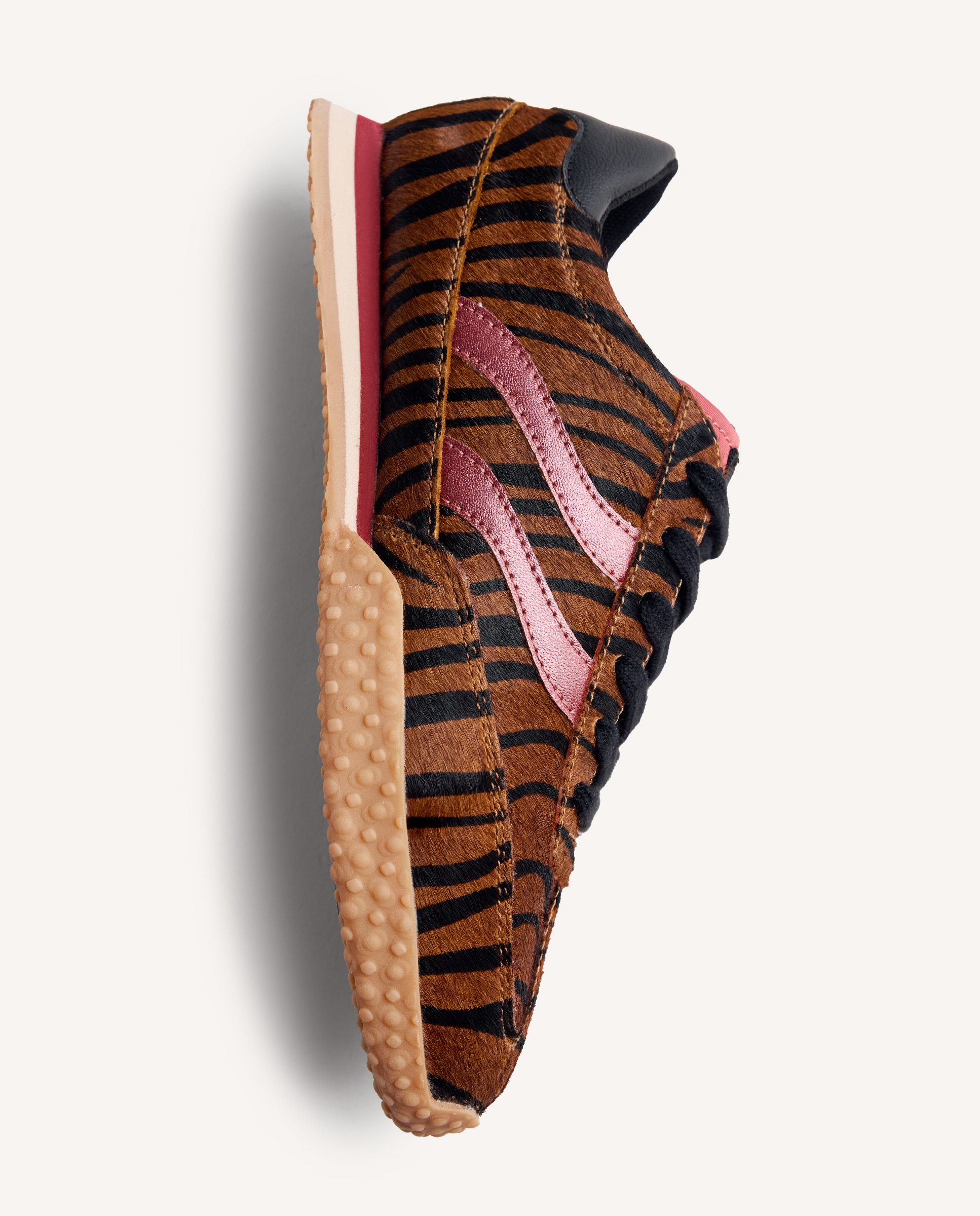 Zapatillas deportivas de mujer de piel con piezas brillantes - Gioseppo - Estampado Estampado-3