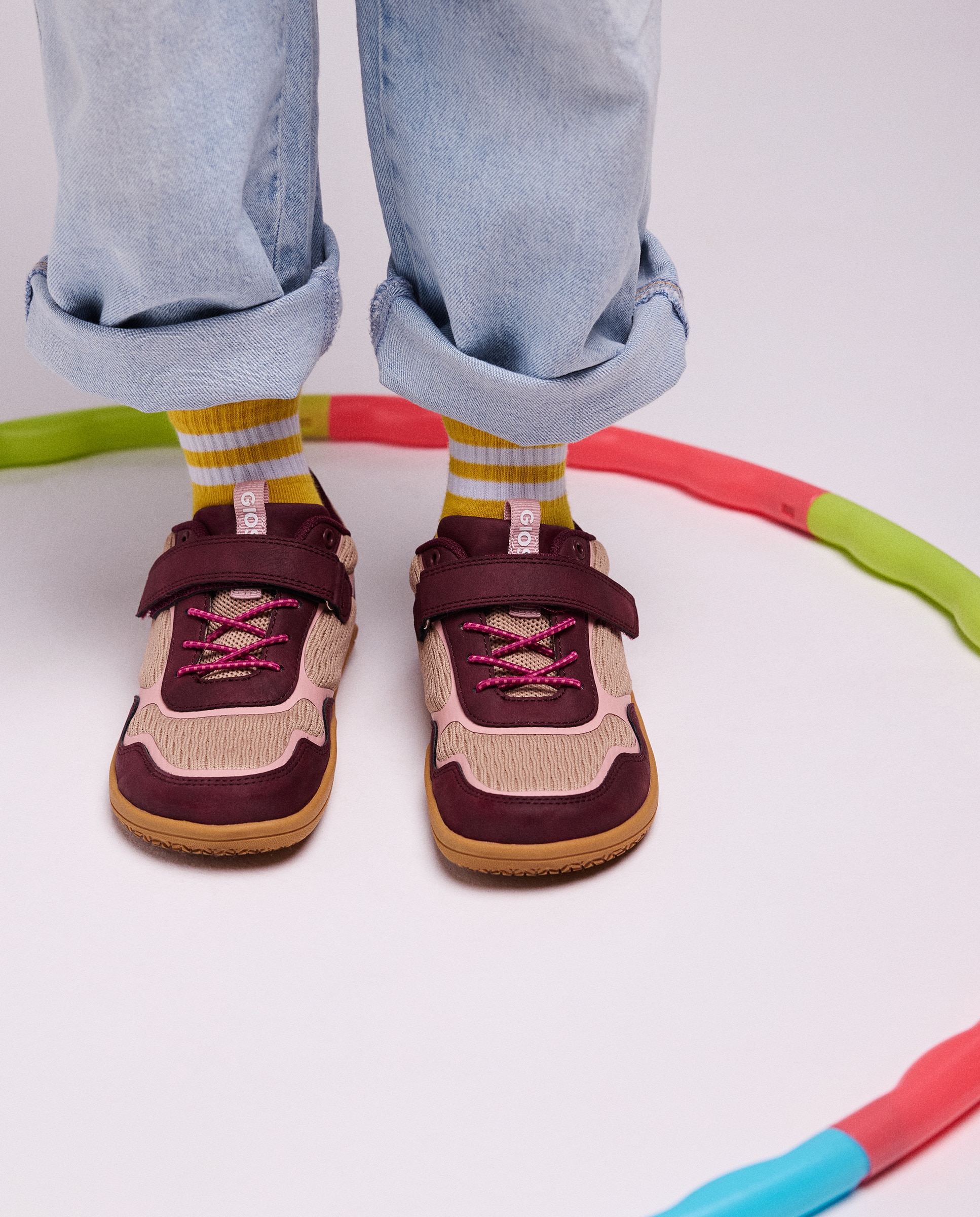 Zapatillas deportivas de niño con suela estampada Barefoot - Gioseppo - Burdeos Burdeos-7