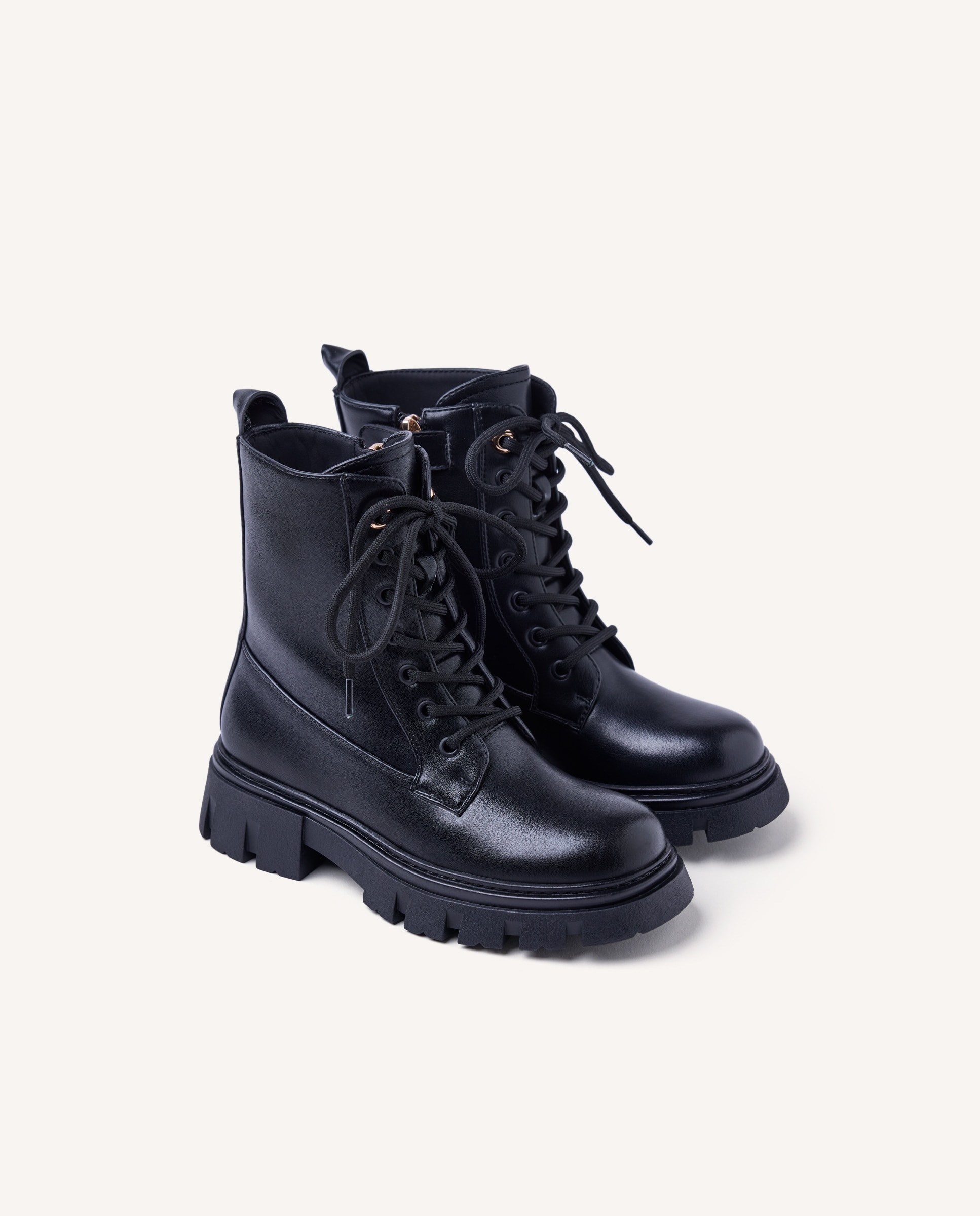 Botas de niña ollados - Gioseppo - Negro Negro-2