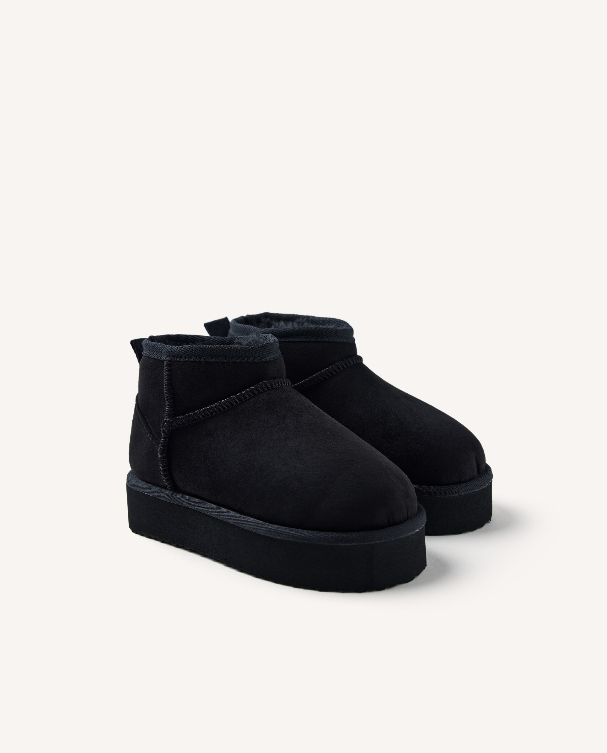 Botines australianas de niña con plataforma repelentes al agua y forradas - Gioseppo - Negro Negro-2