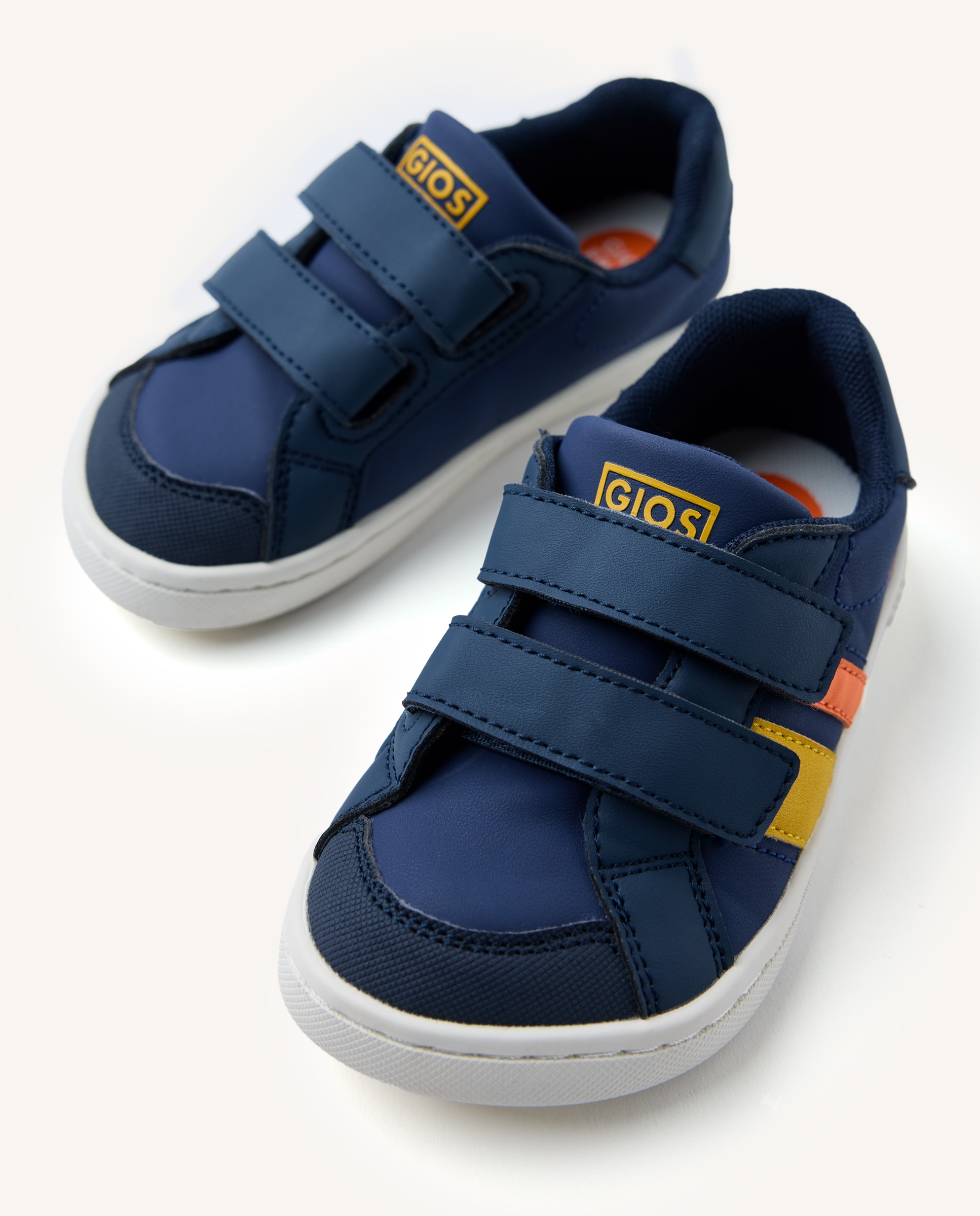 Zapatillas deportivas de bebé niño con contrastes de color y doble cierre barefoot - Gioseppo - Marino Marino-3