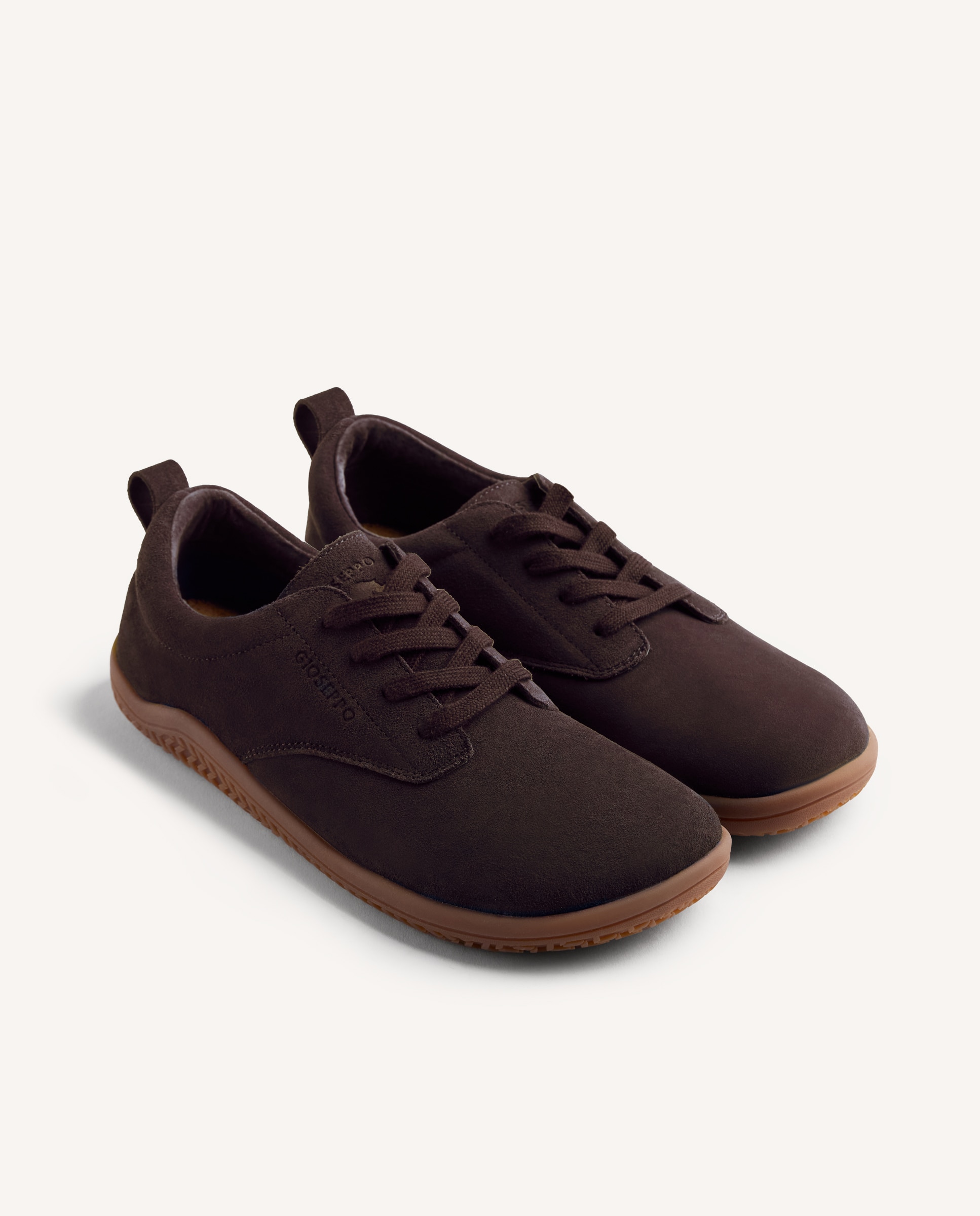 Zapatillas deportivas de hombre de piel serraje barefoot - Gioseppo - Marrón Marrón-3
