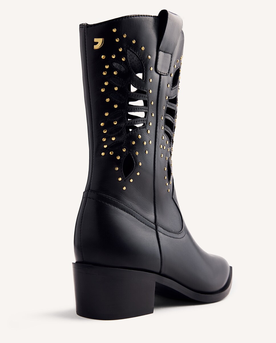 Botas de mujer de caña media estilo cowboy con tachas · Gioseppo