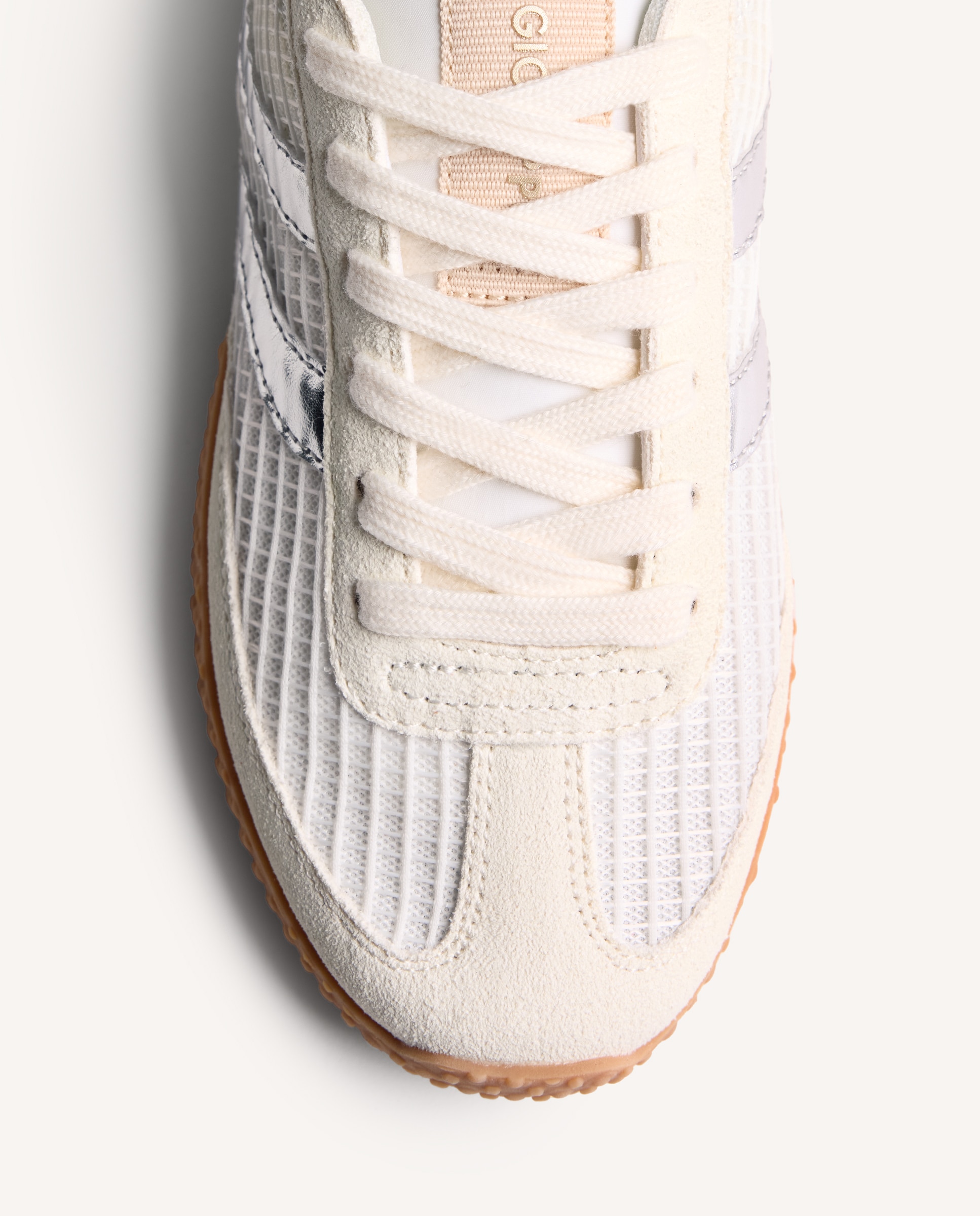 Imagen 3 de Zapatillas piel y rejilla - Gioseppo - Rosa pastel Blanco