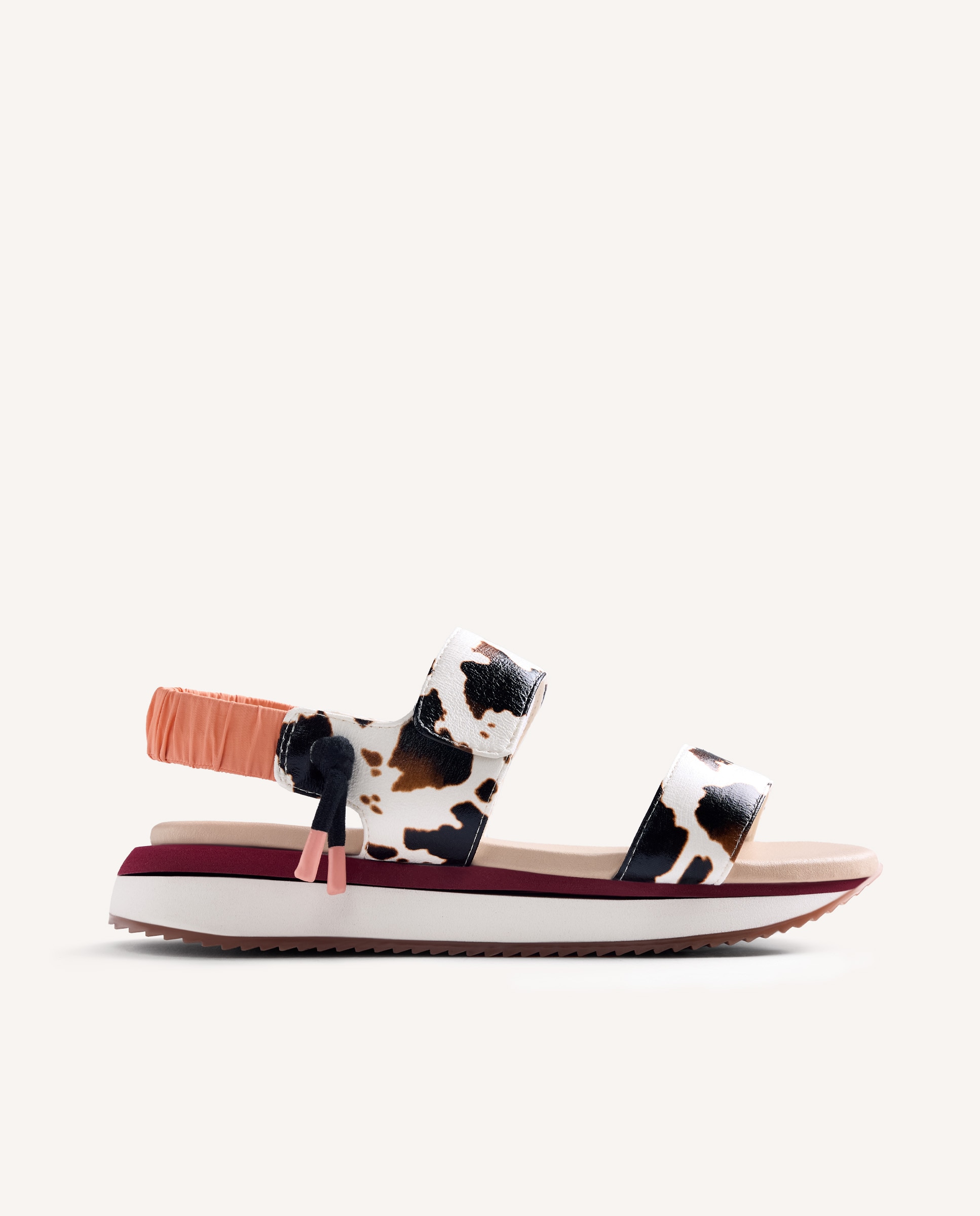 Gioseppo - Sandalias de cuña de mujer estilo deportivo con plataforma y acentos de color.