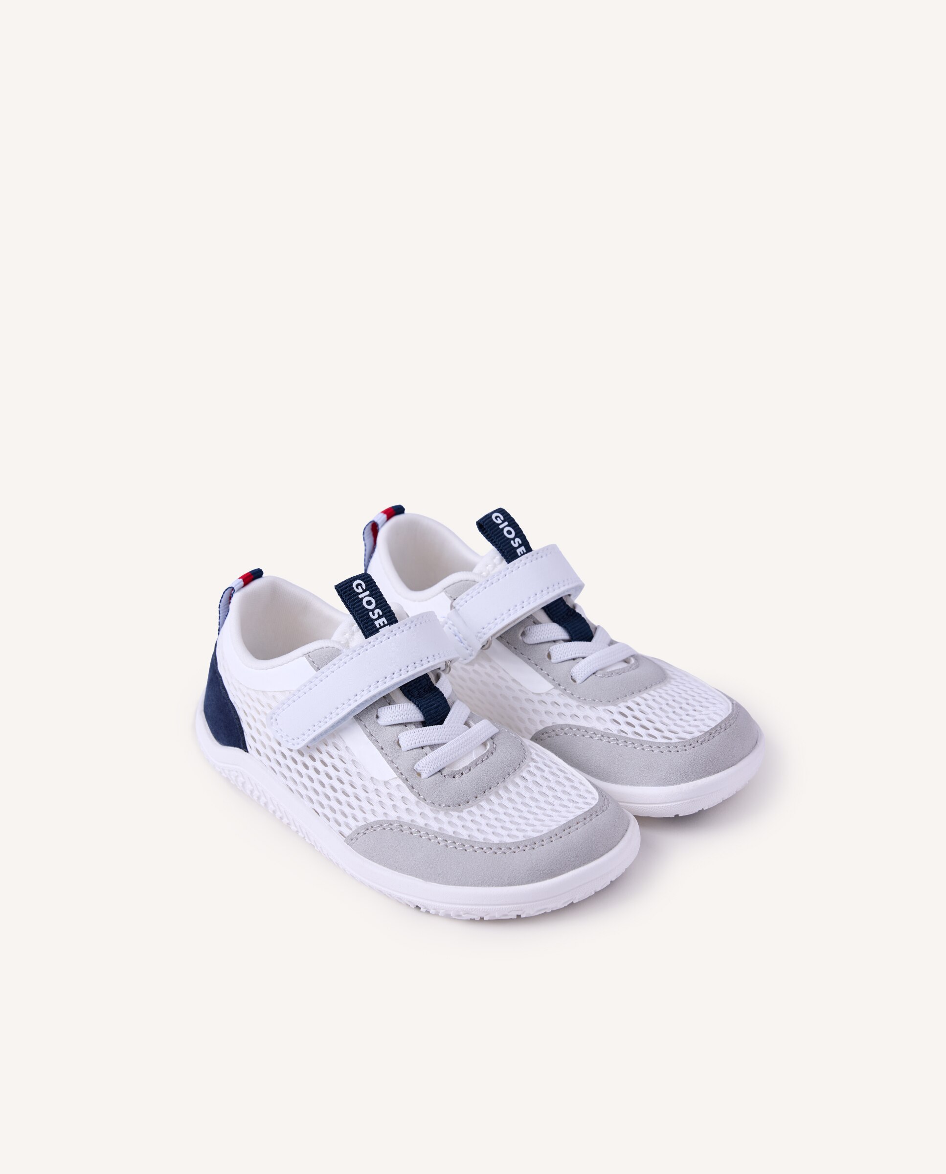 Zapatillas de rejilla de bebé niño - Gioseppo - Blanco / Azul Blanco / Azul-2