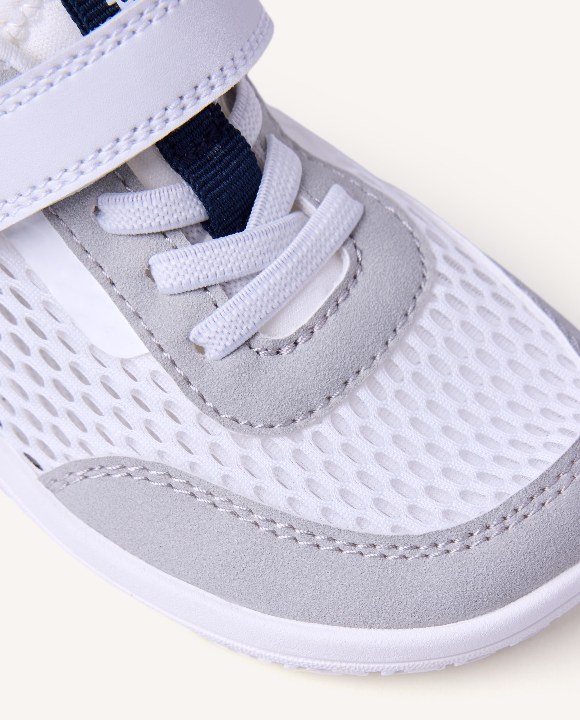 Zapatillas de rejilla de bebé niño - Gioseppo - Blanco / Azul Blanco / Azul-4
