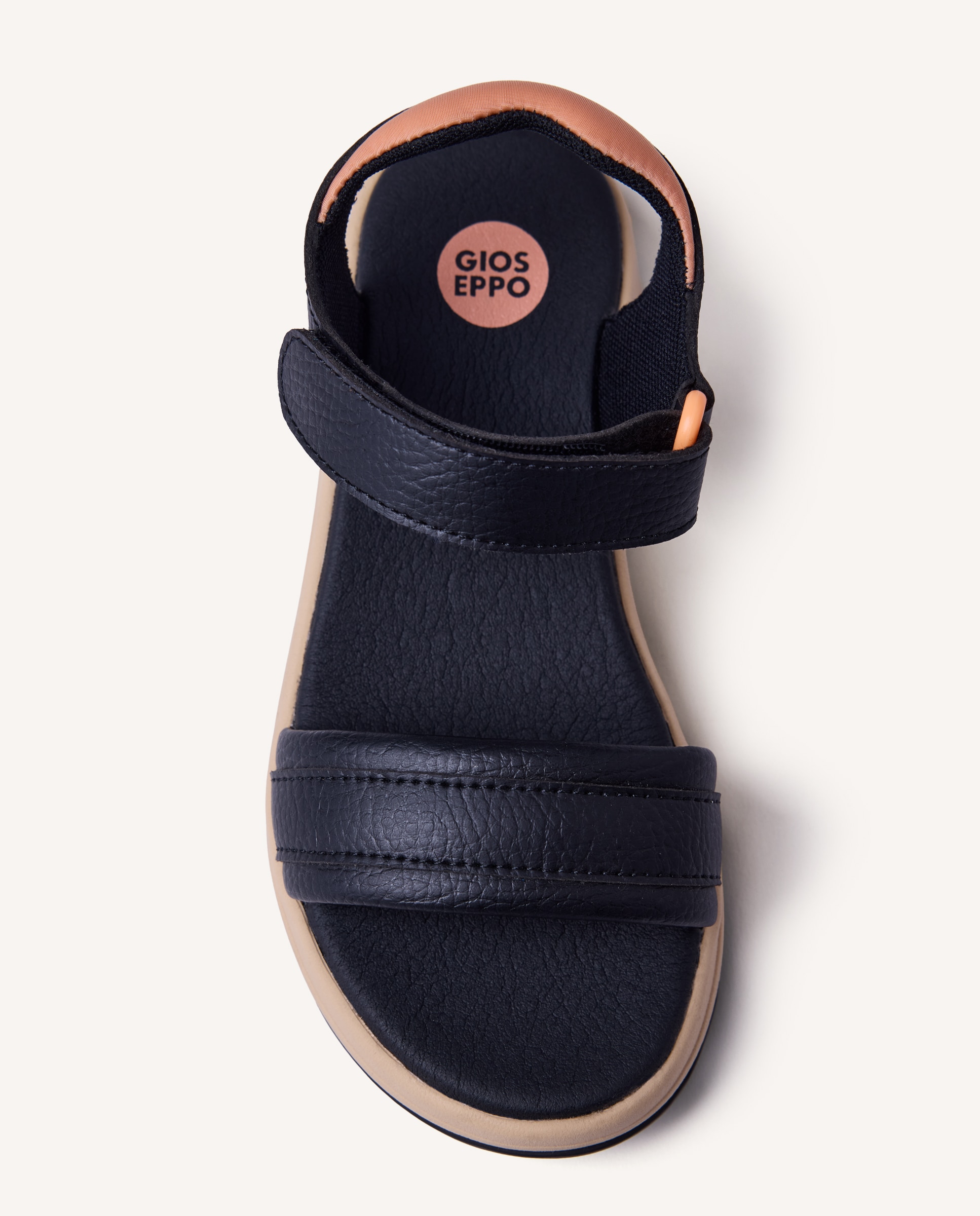Sandalias abiertas de niña estilo deportivo con acabado metalizado - Gioseppo - Negro Negro-3