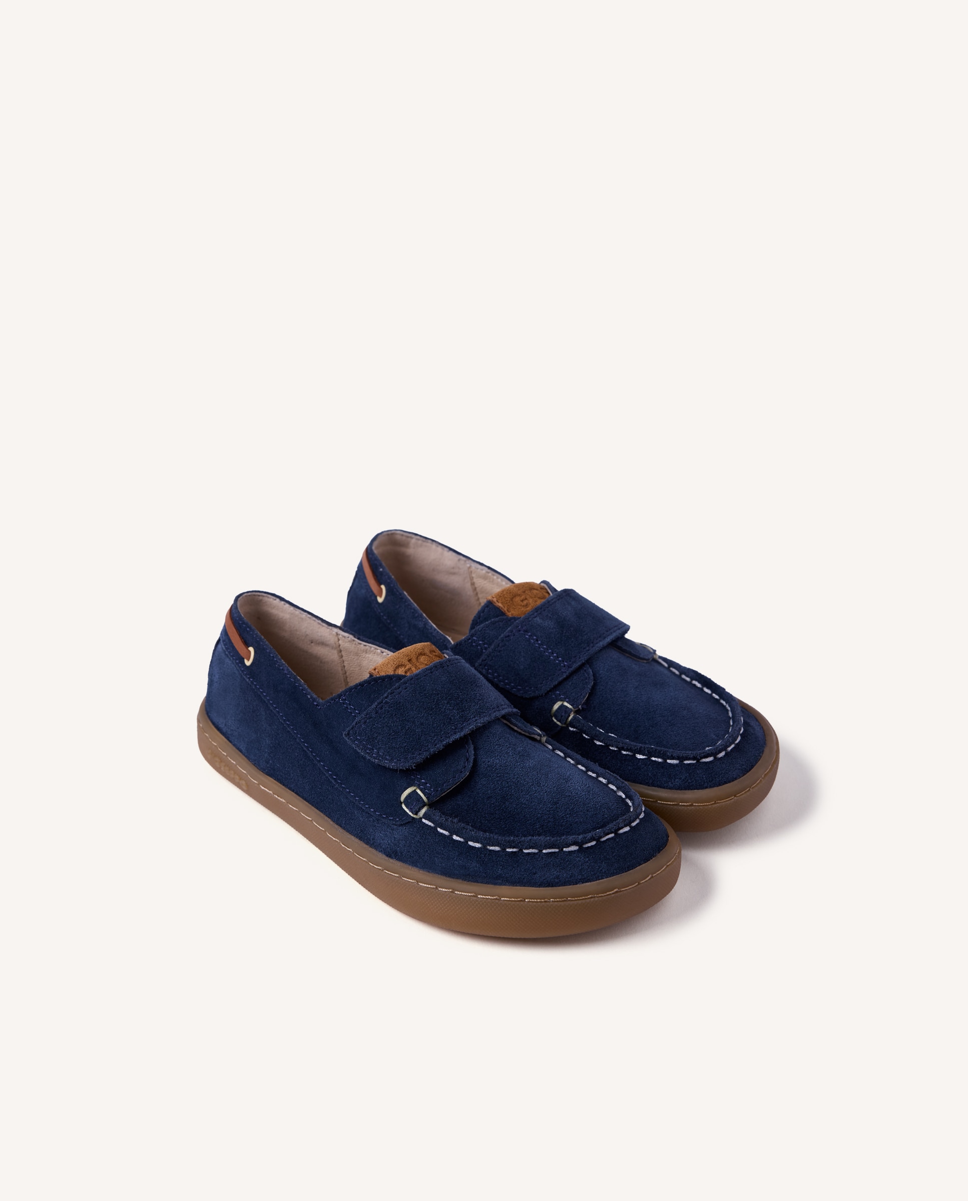 Mocasines de niño barefoot de piel estilo náuticos - Gioseppo - Azul marino Azul marino-2