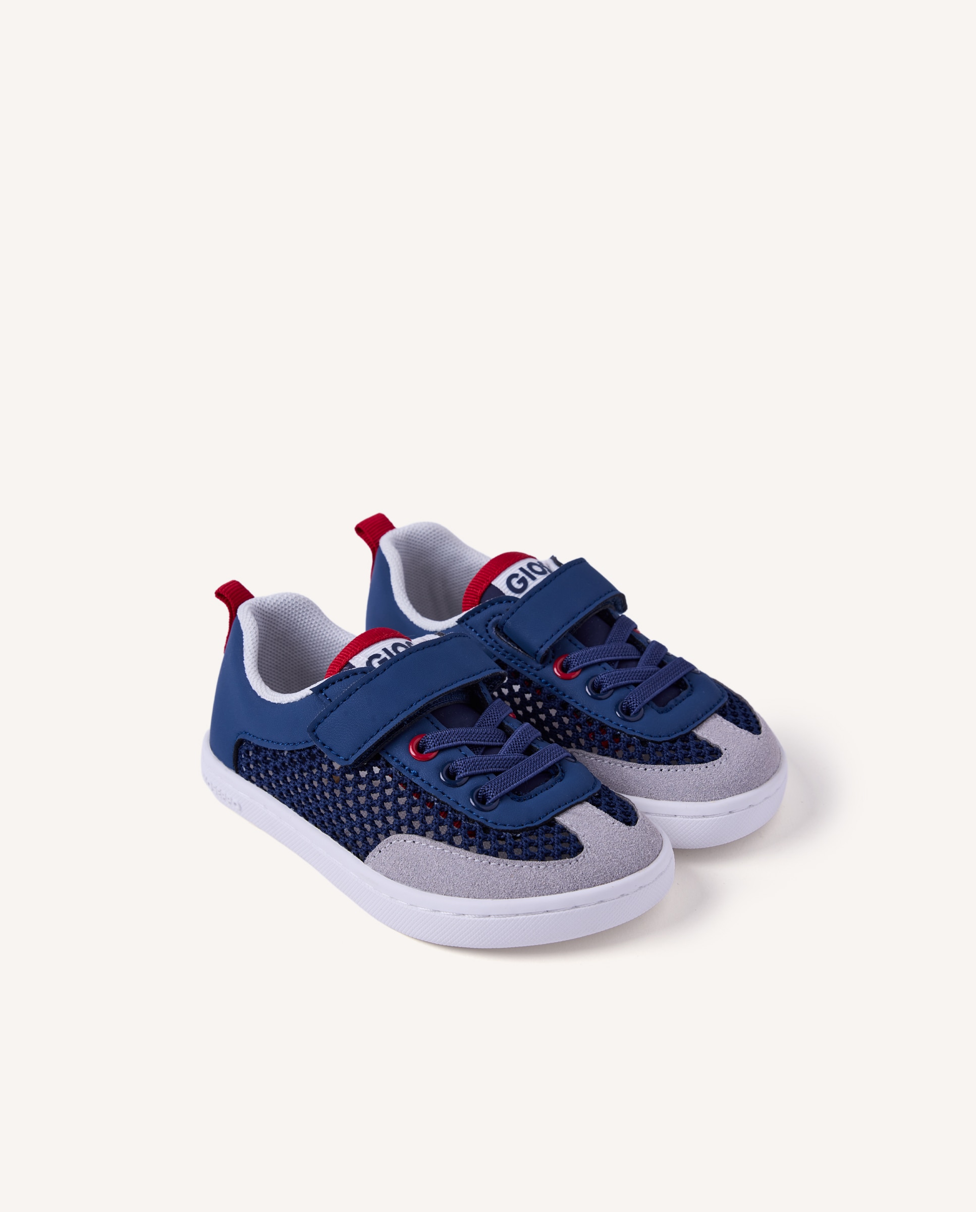 Zapatillas de rejilla de bebé niño - Gioseppo - Azul marino / Naranja Azul marino / Naranja-2