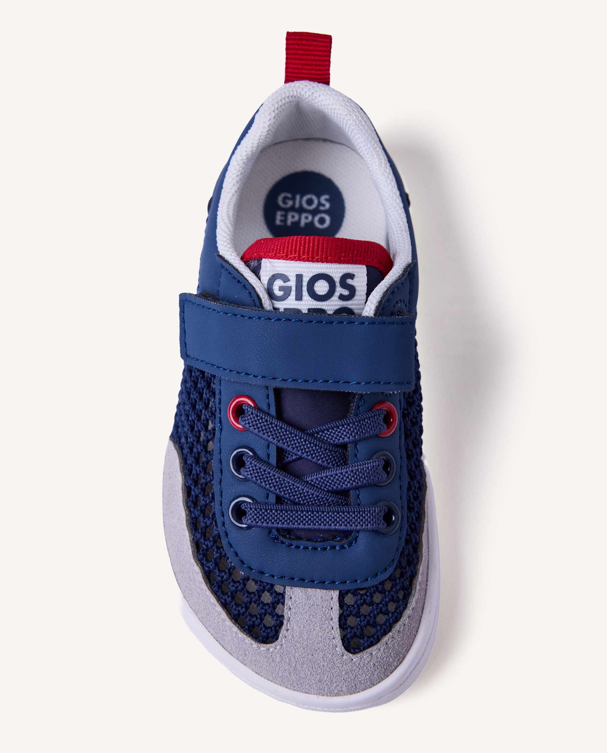 Zapatillas de rejilla de bebé niño - Gioseppo - Azul marino / Naranja Azul marino / Naranja-3