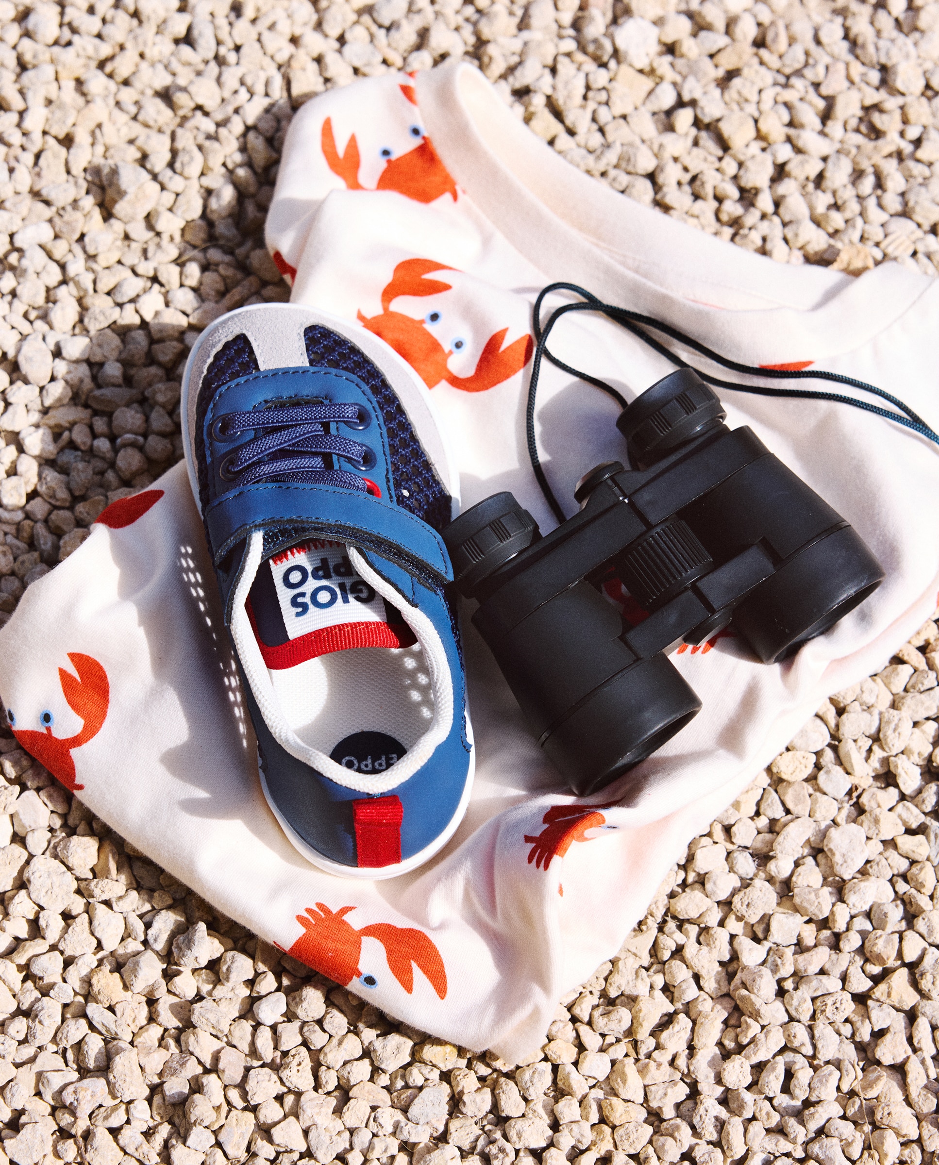 Zapatillas de rejilla de bebé niño - Gioseppo - Azul marino / Naranja Azul marino / Naranja-6