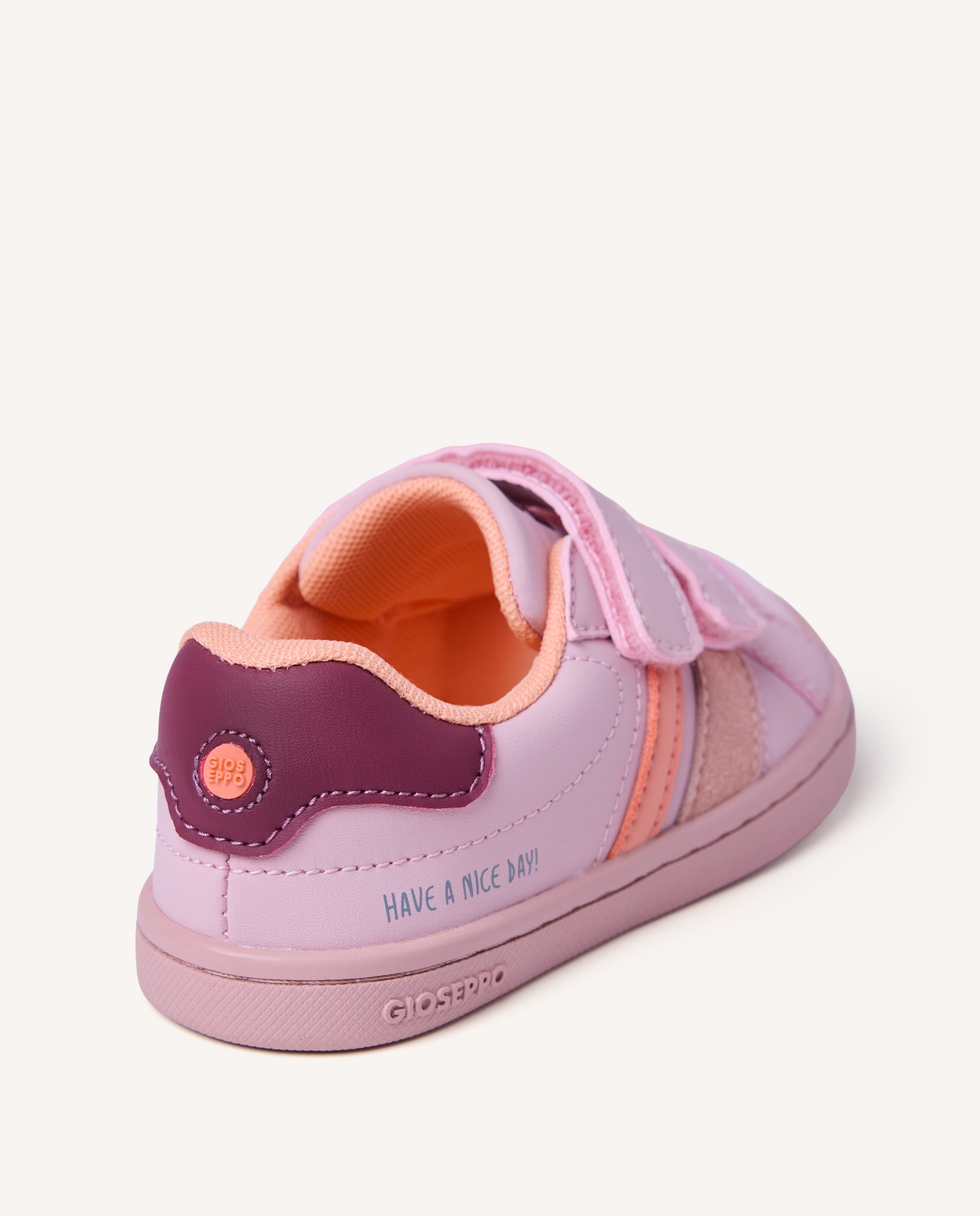 Zapatillas de nylon de bebé niño - Gioseppo - Gris / Naranja Gris / Naranja-5