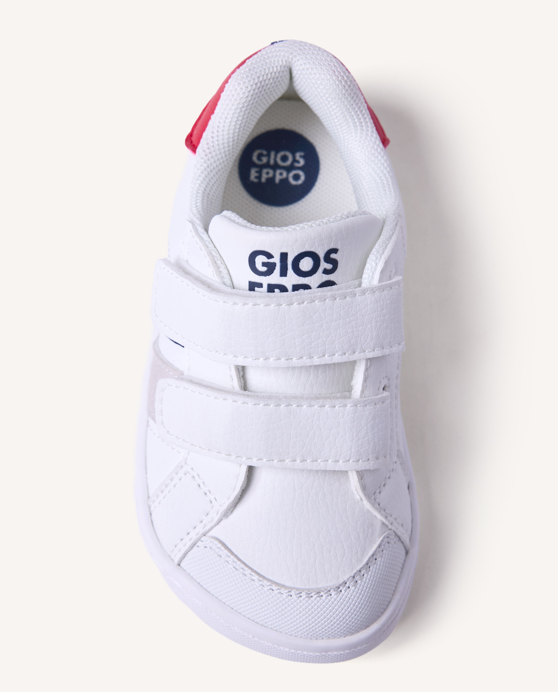 Zapatillas de nylon de bebé niño - Gioseppo - Blanco / Rojo Blanco / Rojo-3