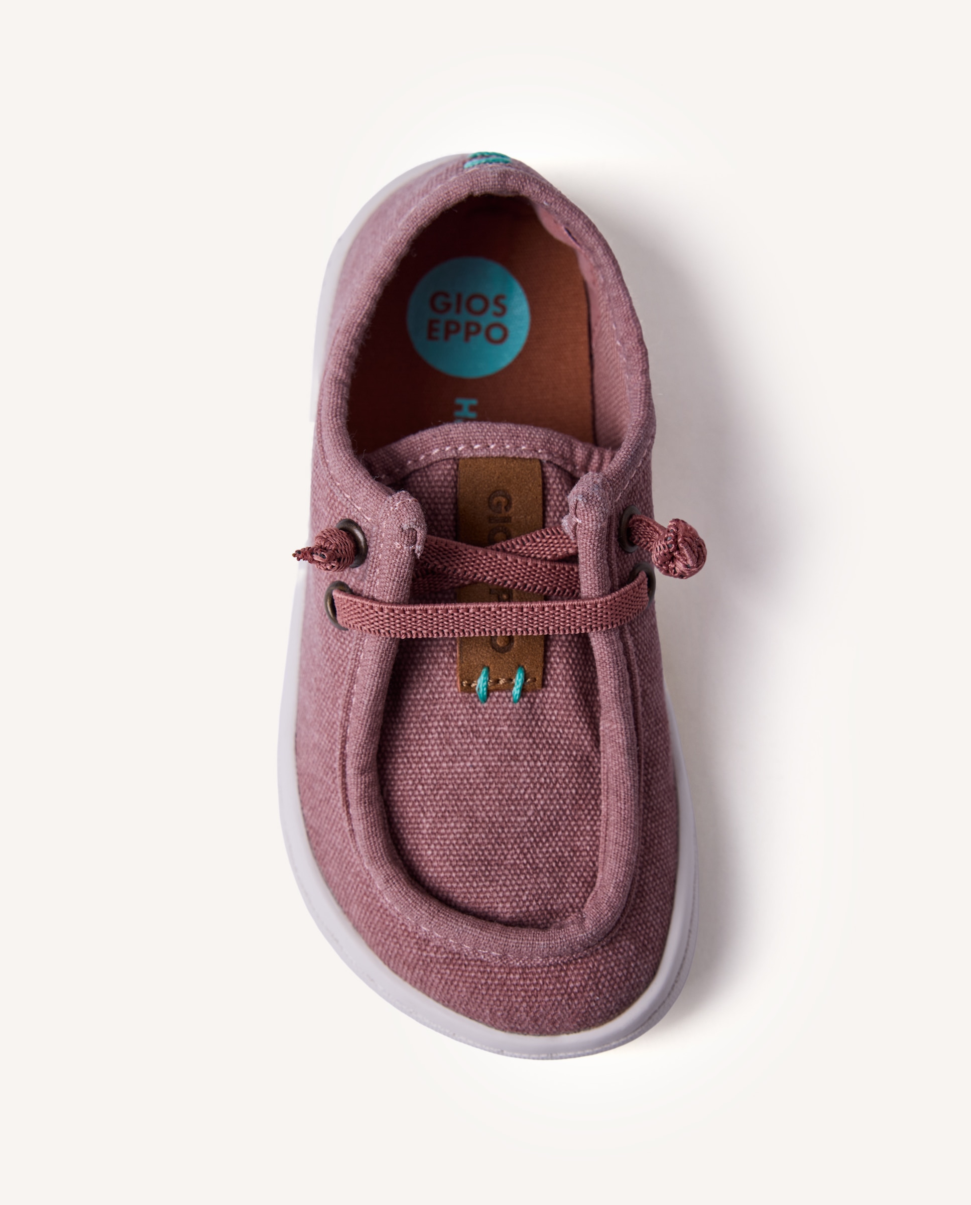 Mocasines de niño barefoot estilo náuticos de lona - Gioseppo - Fresa Fresa-3